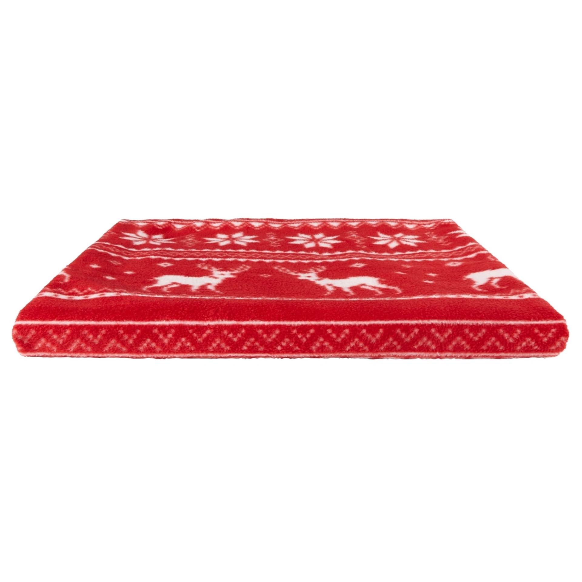 Плед флісовий Voyager Reindeer pattern 120х150 см - Червоний