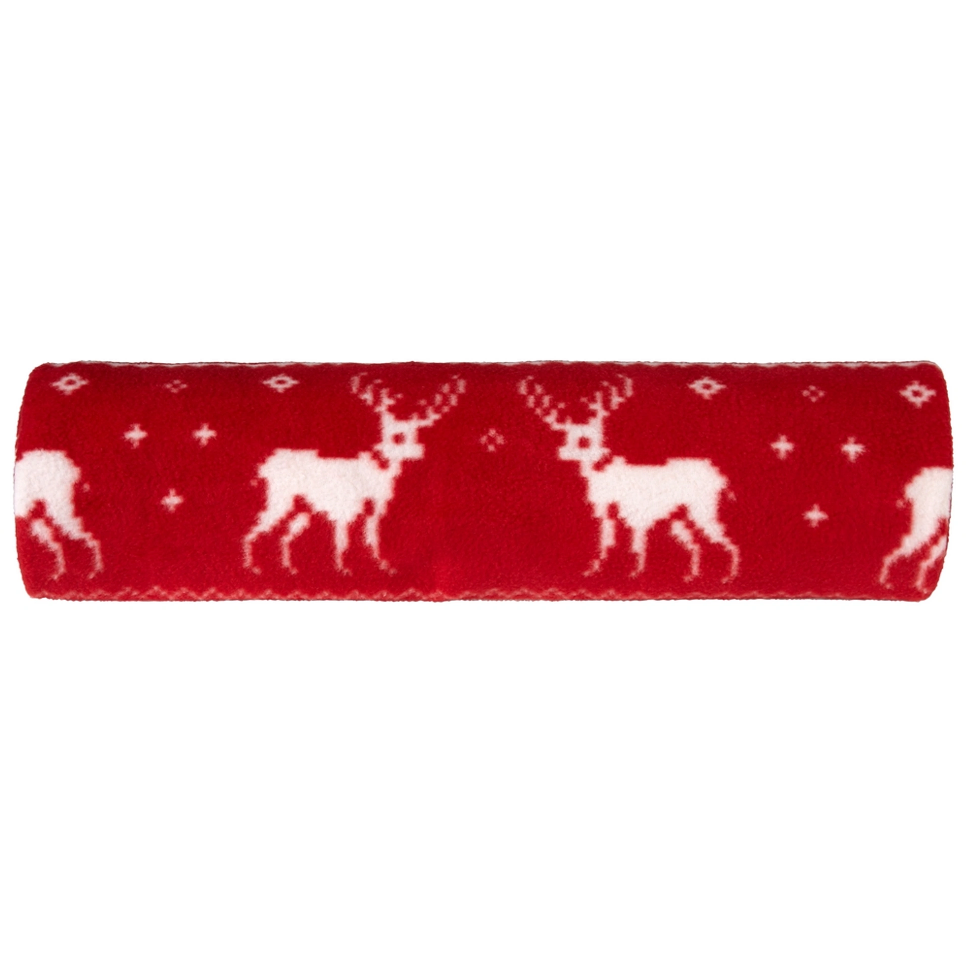 Плед флісовий Voyager Reindeer pattern 120х150 см - Червоний