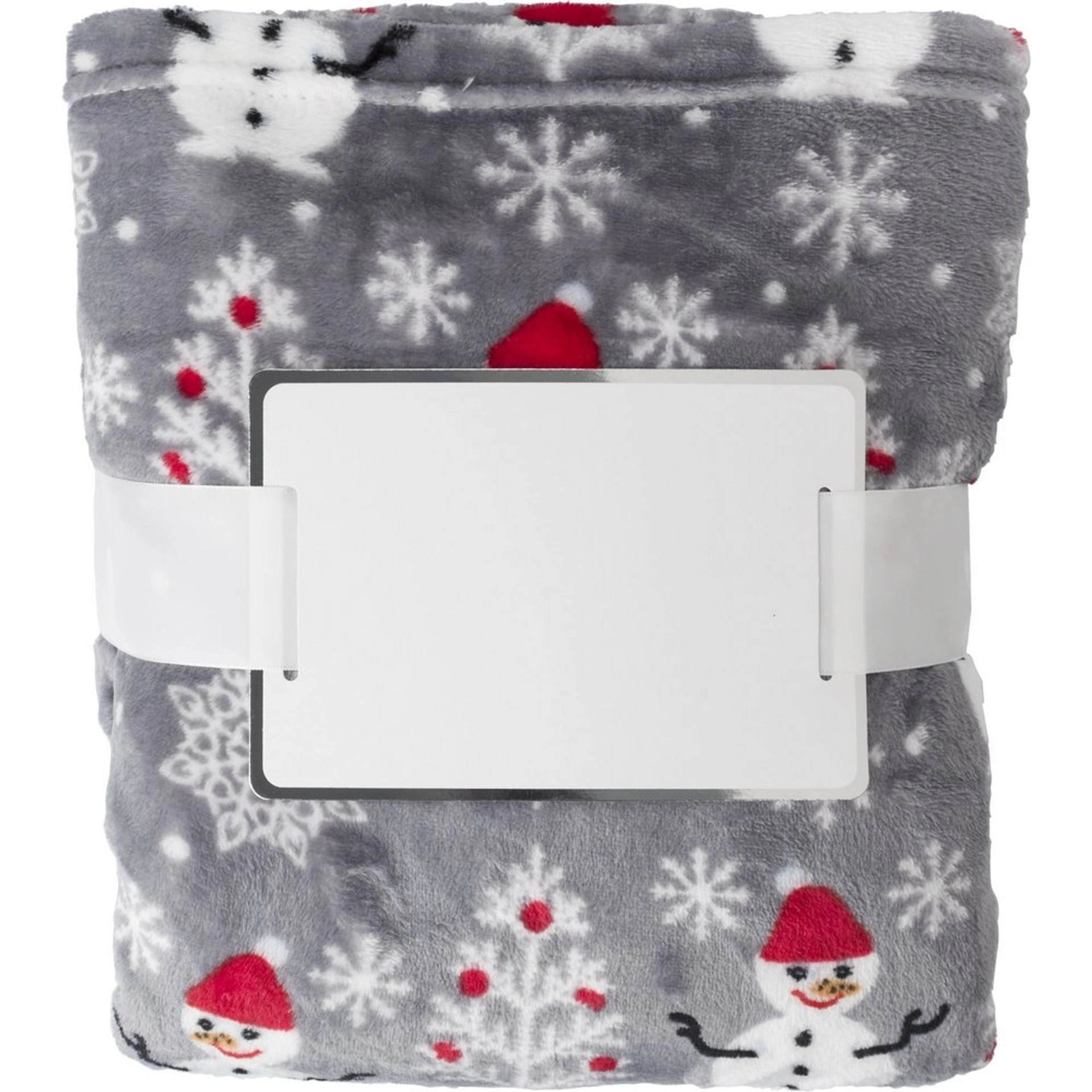 Плед флісовий Voyager Christmas pattern 120х150 см - Сірий