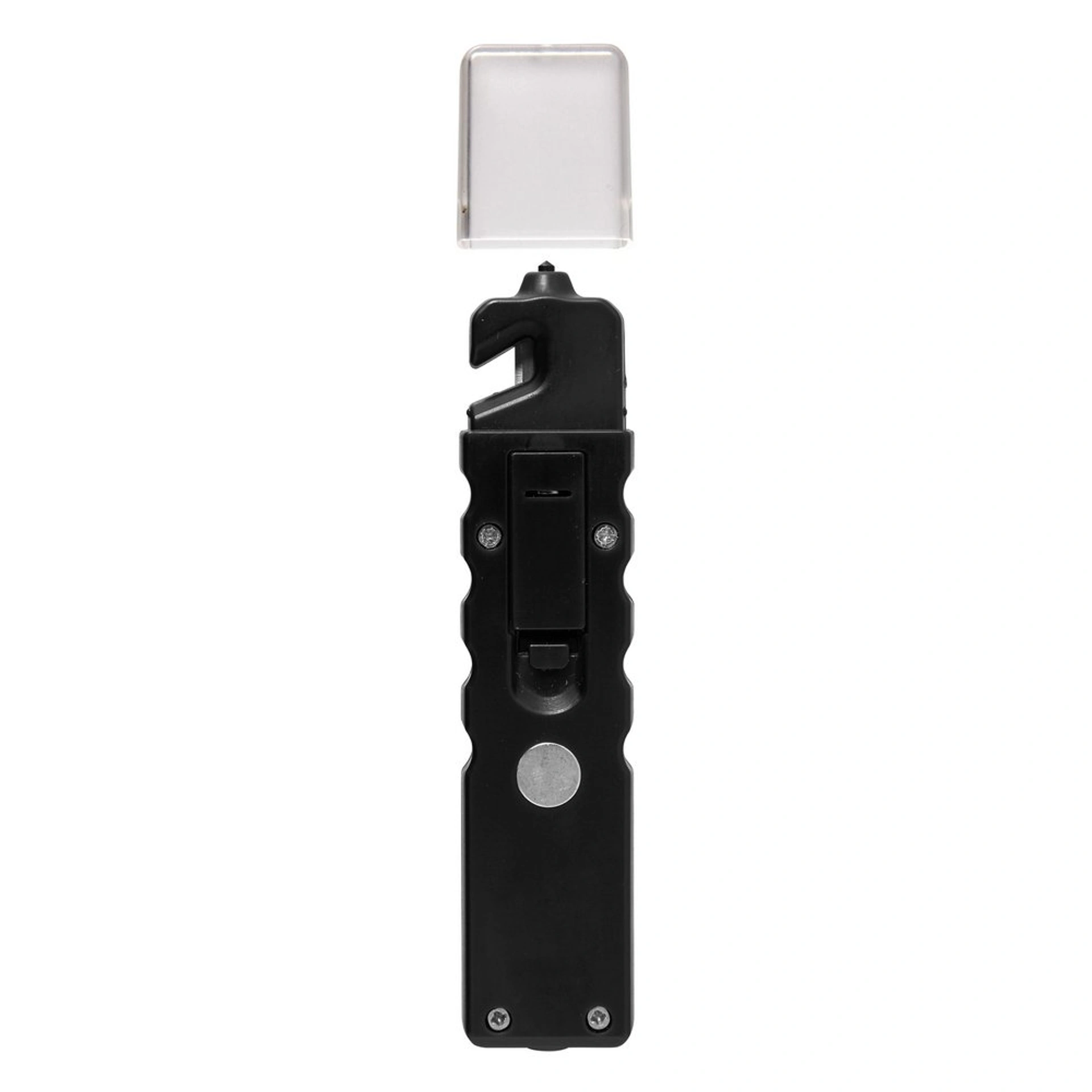 Ліхтарик Voyager LED з боковим COB light, різаком та молотком для скла - Чорний