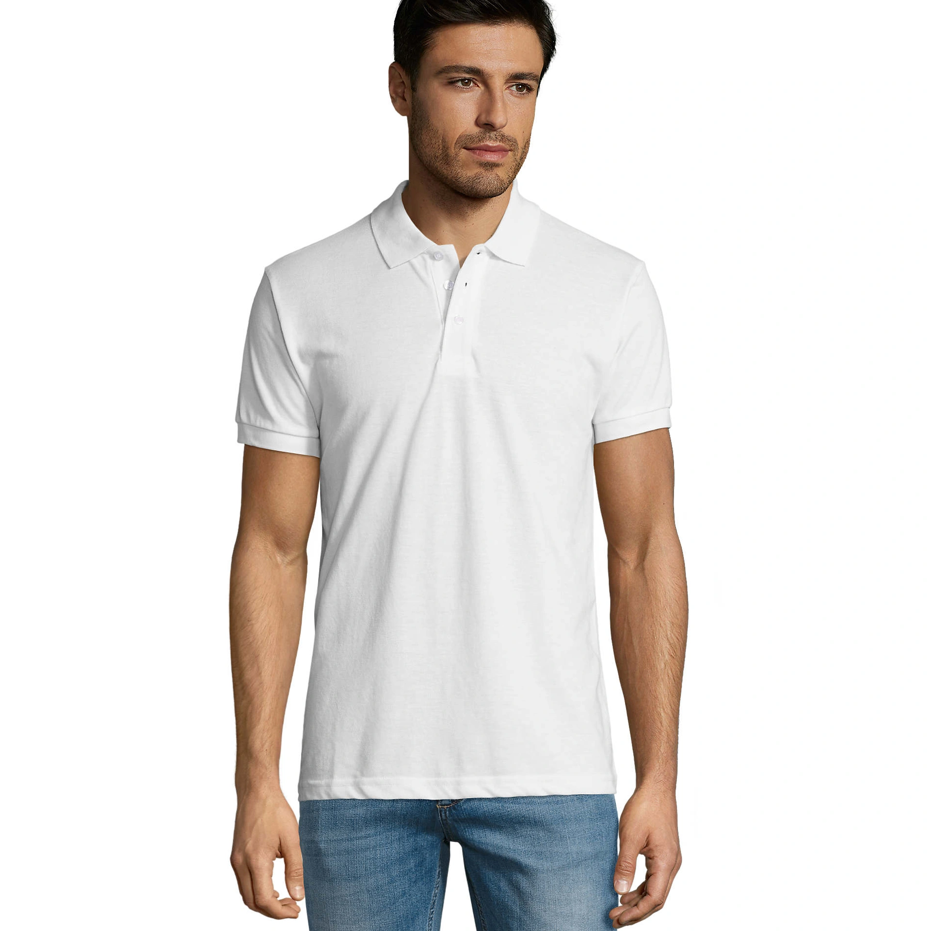 Футболка поло чоловіча SOL'S Prime - Білий / 3XL