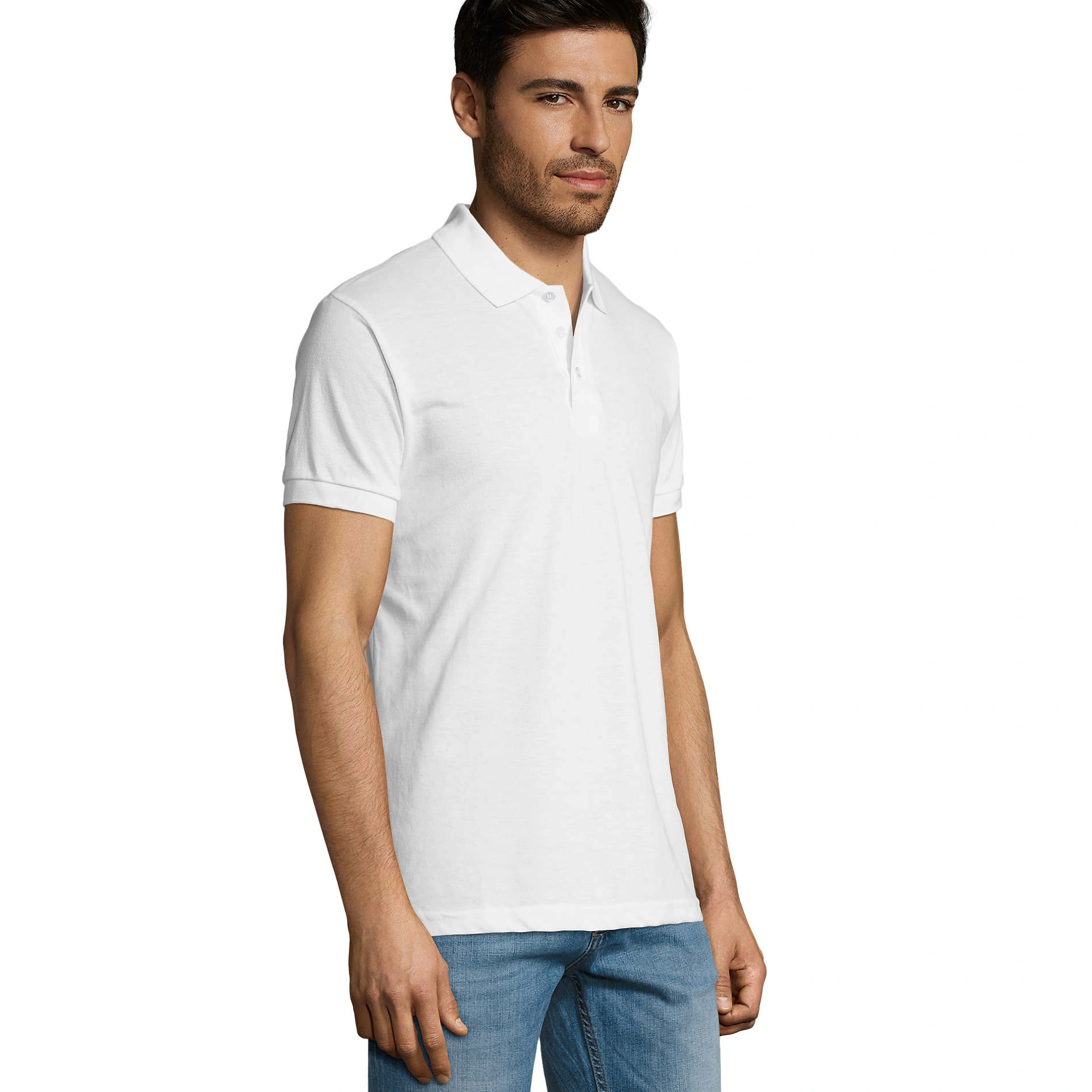 Футболка поло чоловіча SOL'S Prime - Білий / 3XL