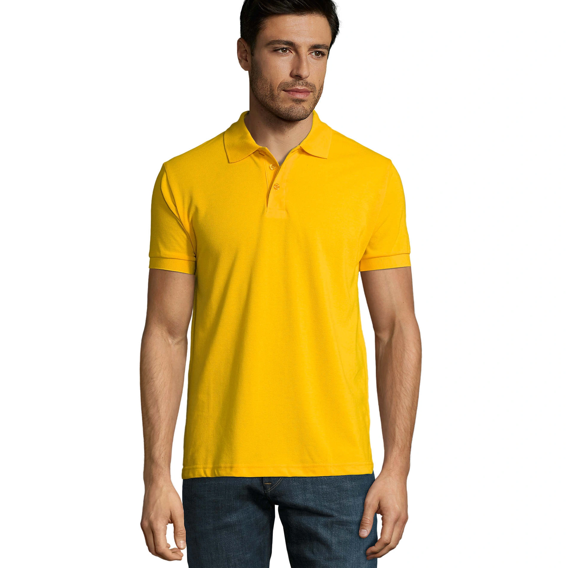 Футболка поло чоловіча SOL'S Prime - Жовтий / 3XL