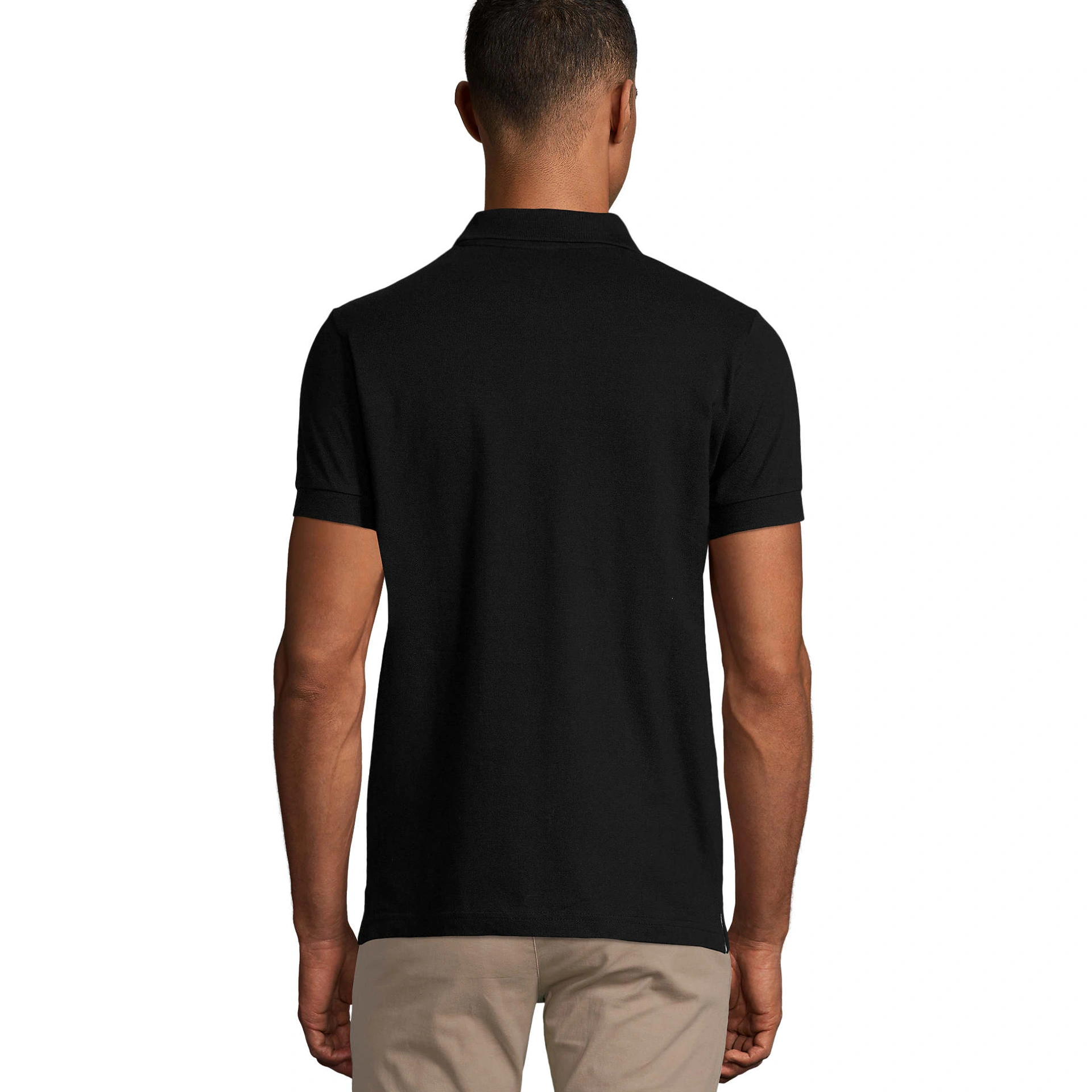 Футболка поло чоловіча SOL'S Portland - Чорний / 3XL