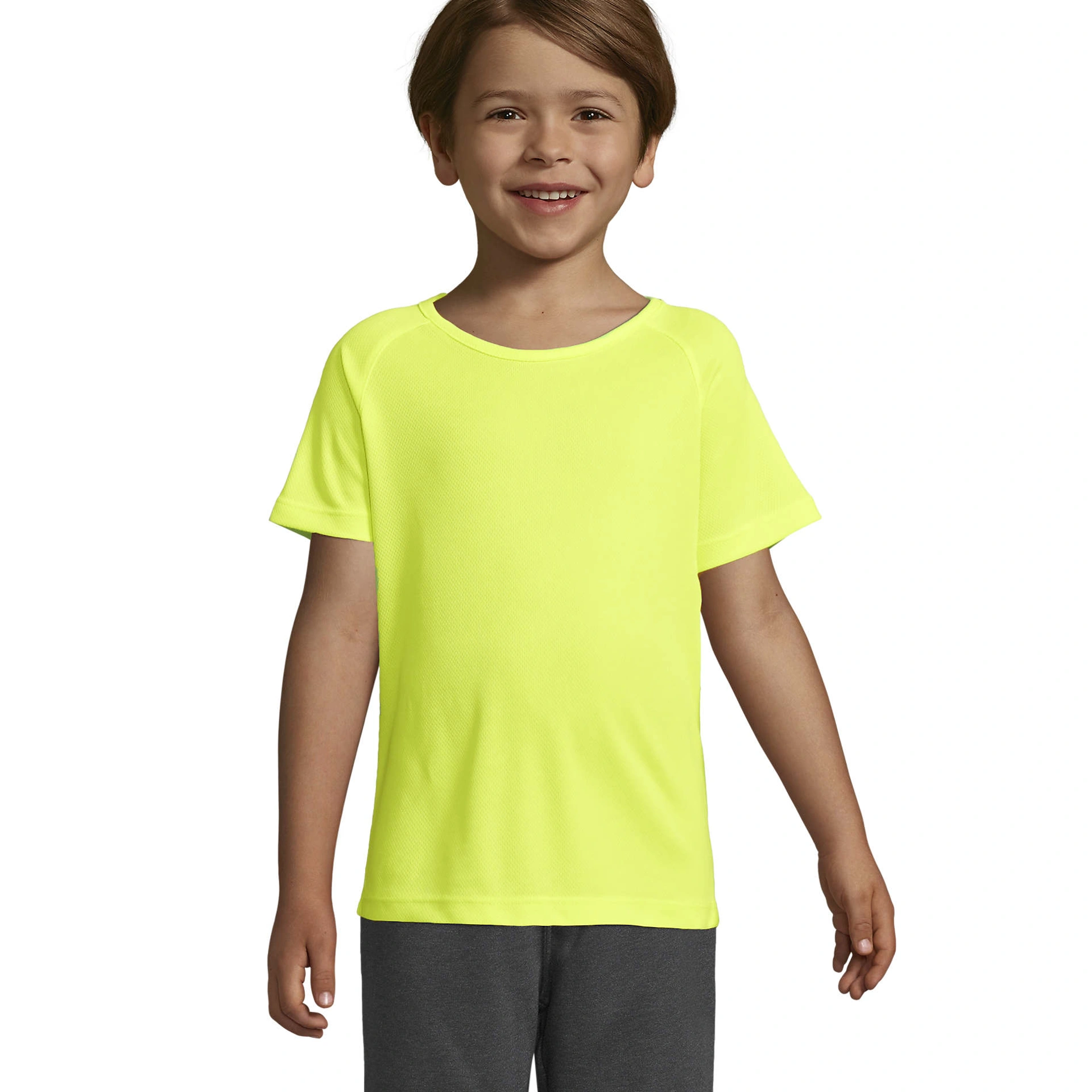 Футболка спортивна дитяча SOL'S Sporty - Неоново-жовтий / 6Y