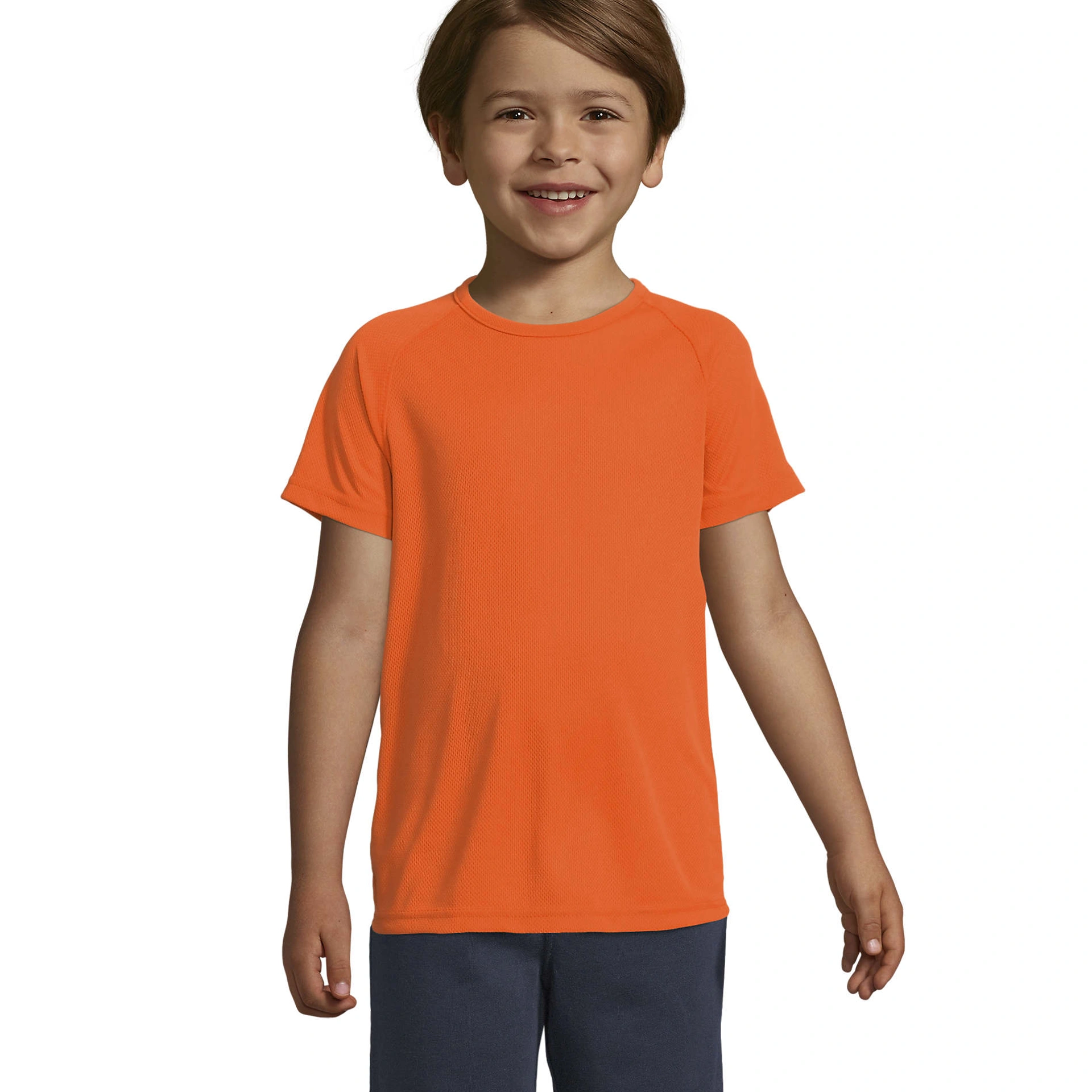 Футболка спортивна дитяча SOL'S Sporty - Неоново-помаранчевий / 6Y