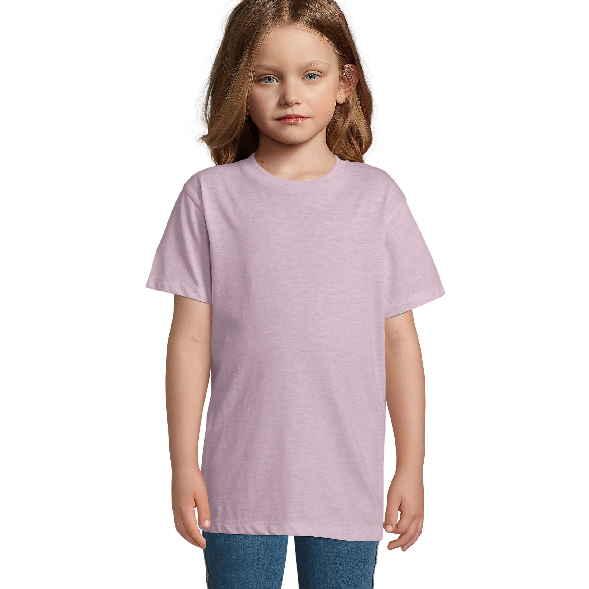 Футболка дитяча SOL'S Regent Fit - Рожевий меланж / 2Y
