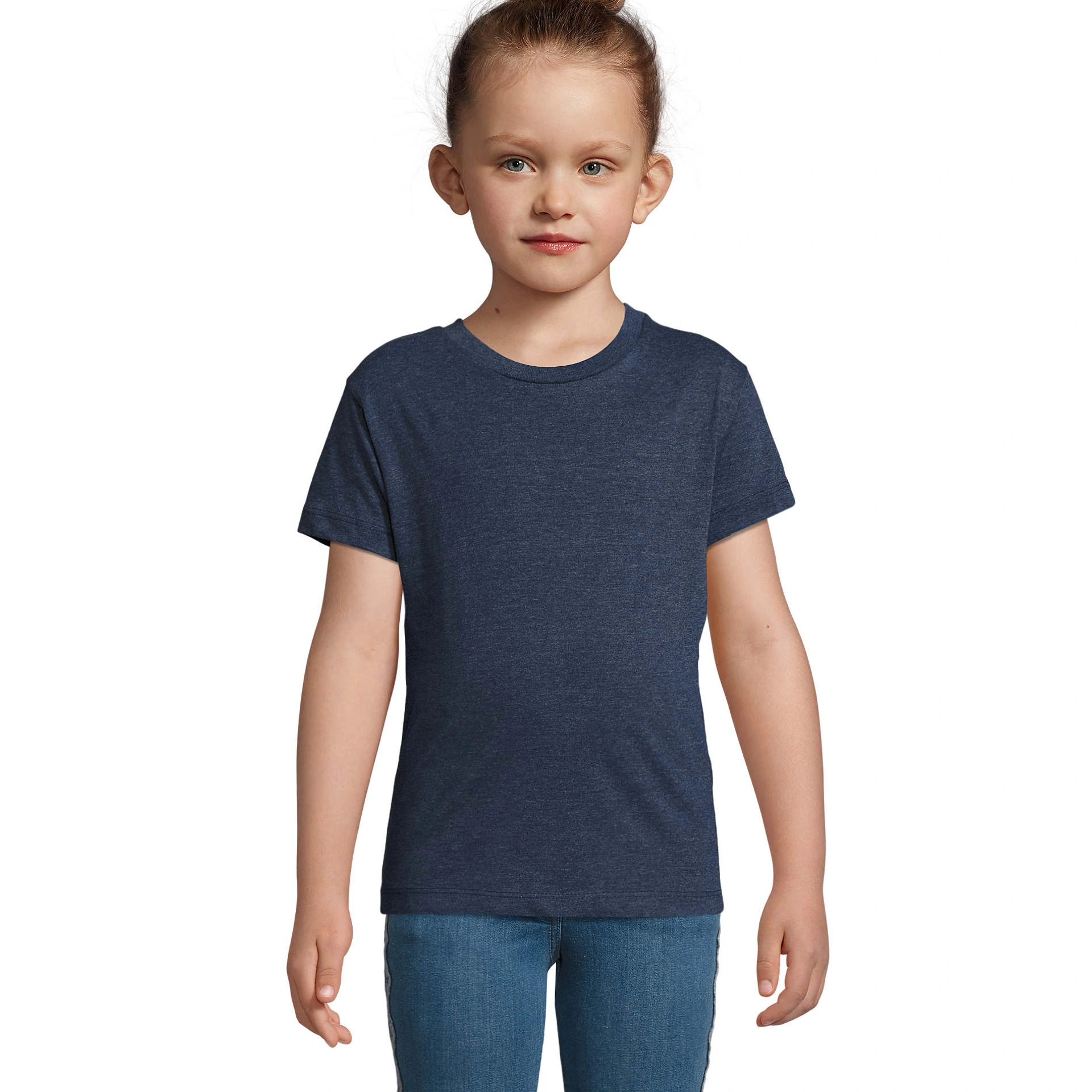 Футболка дитяча SOL'S Regent Fit - Джинсовий меланж / 2Y