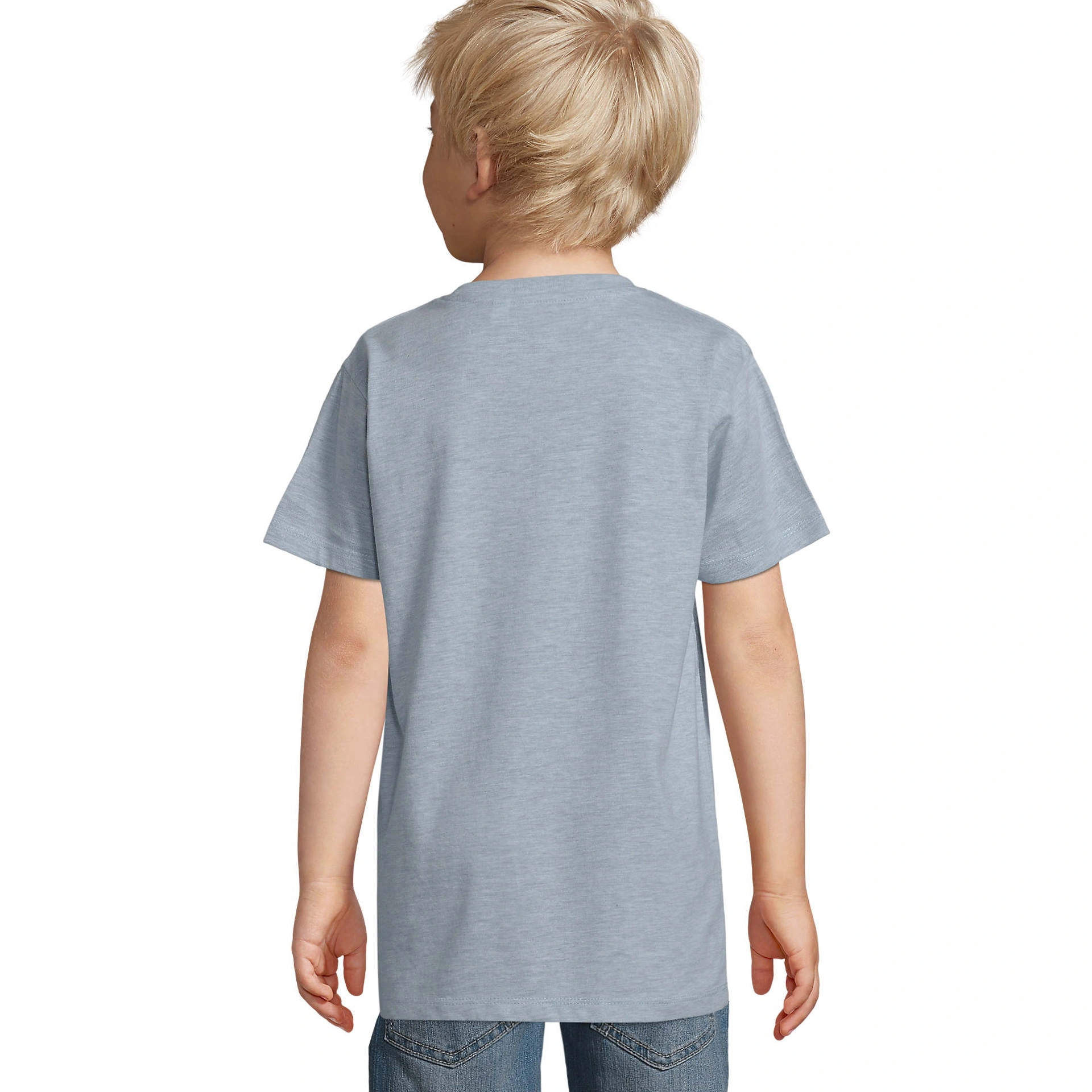 Футболка дитяча SOL'S Regent Fit - Небесно-блакитний меланж / 2Y