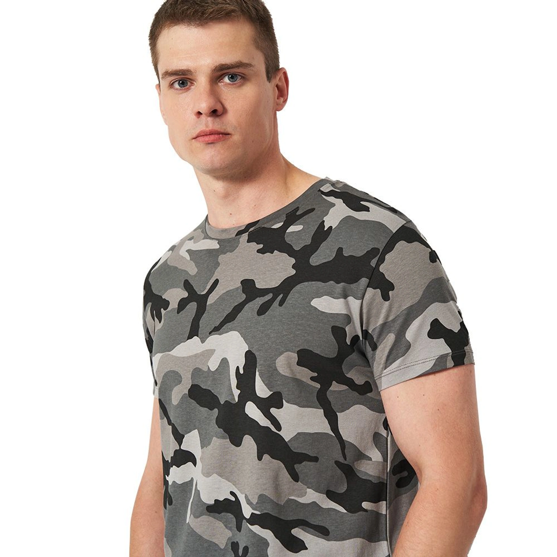Футболка чоловіча SOL'S Camo - Камуфляж сірий / L