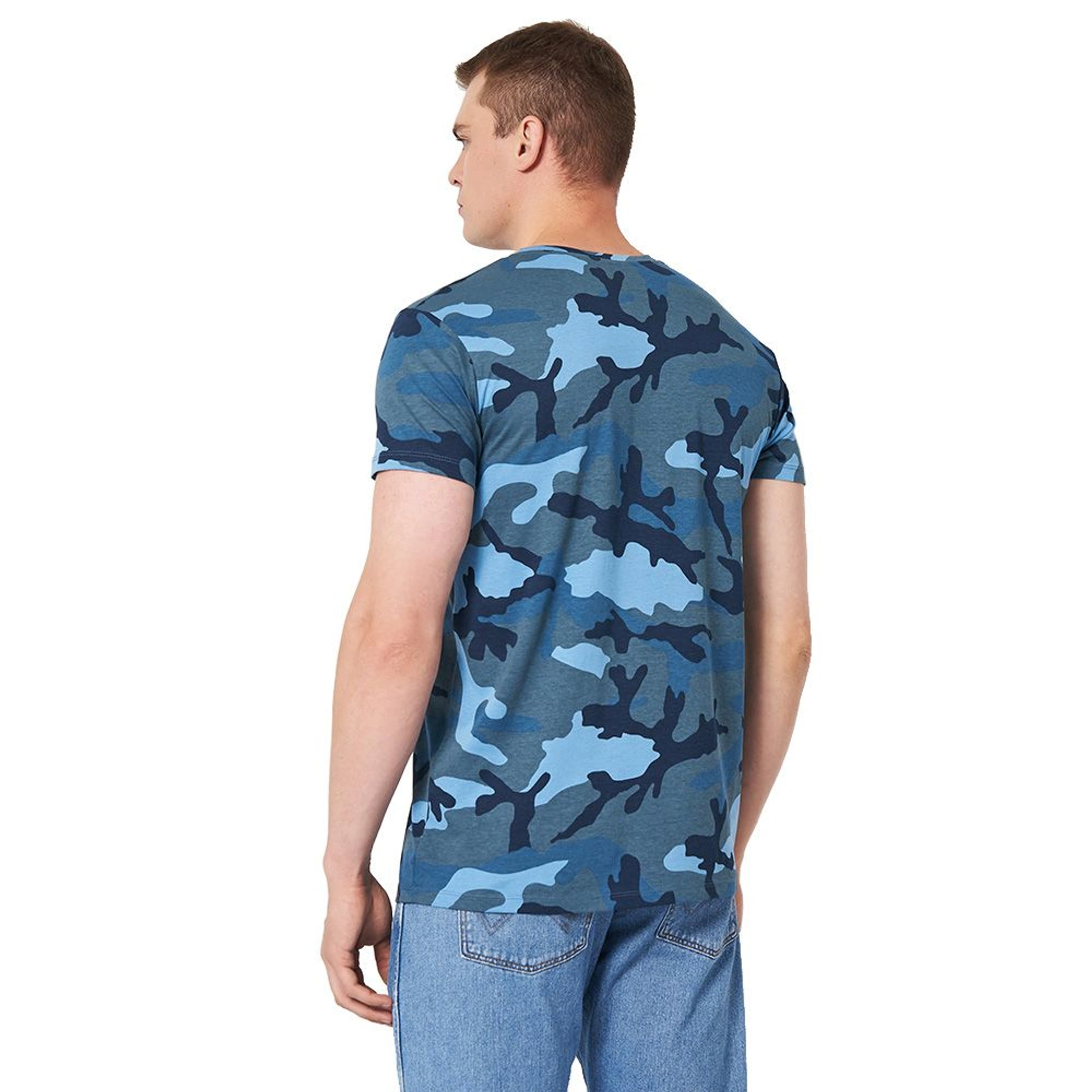 Футболка чоловіча SOL'S Camo - Камуфляж синій / L