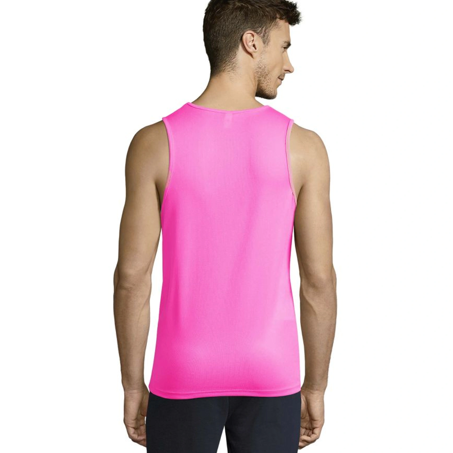 Майка спортивна чоловіча SOL'S Sporty TT - Неоново-рожевий / 3XL