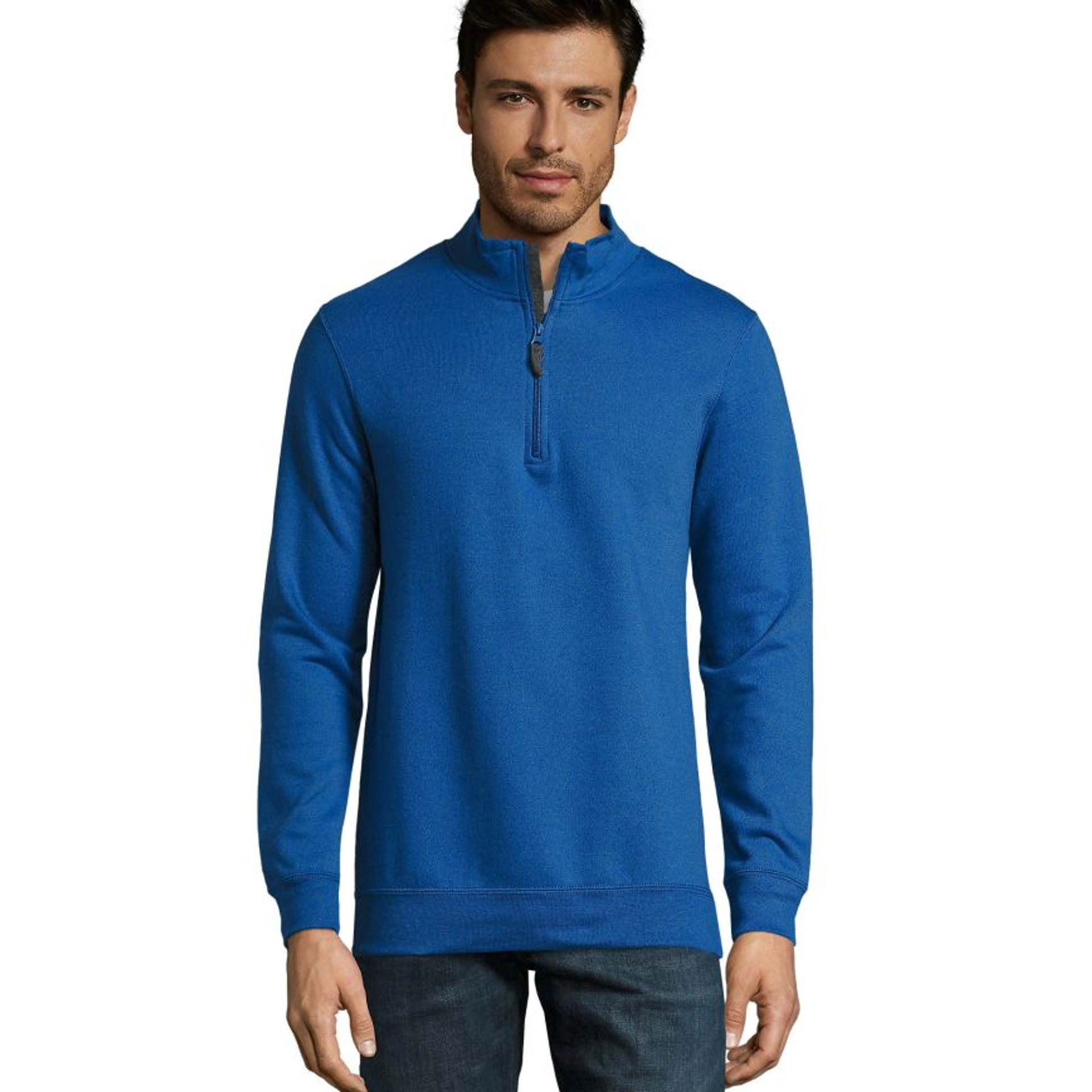 Світшот з коміром стійкою SOL'S Stan - Яскраво-синій / 3XL