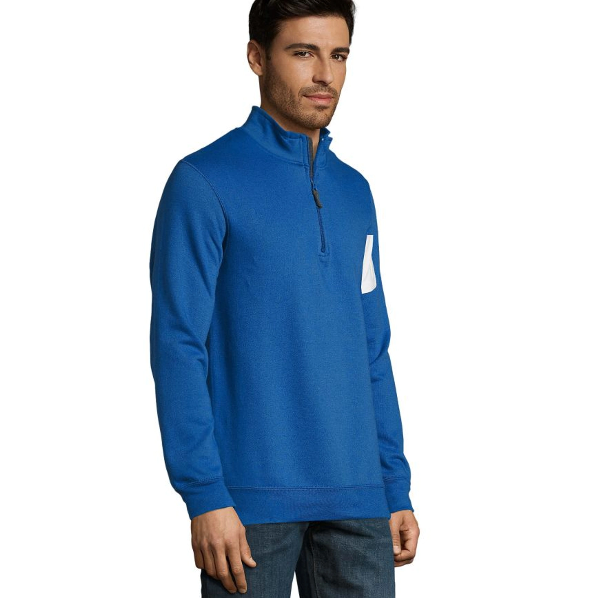 Світшот з коміром стійкою SOL'S Stan - Яскраво-синій / 3XL