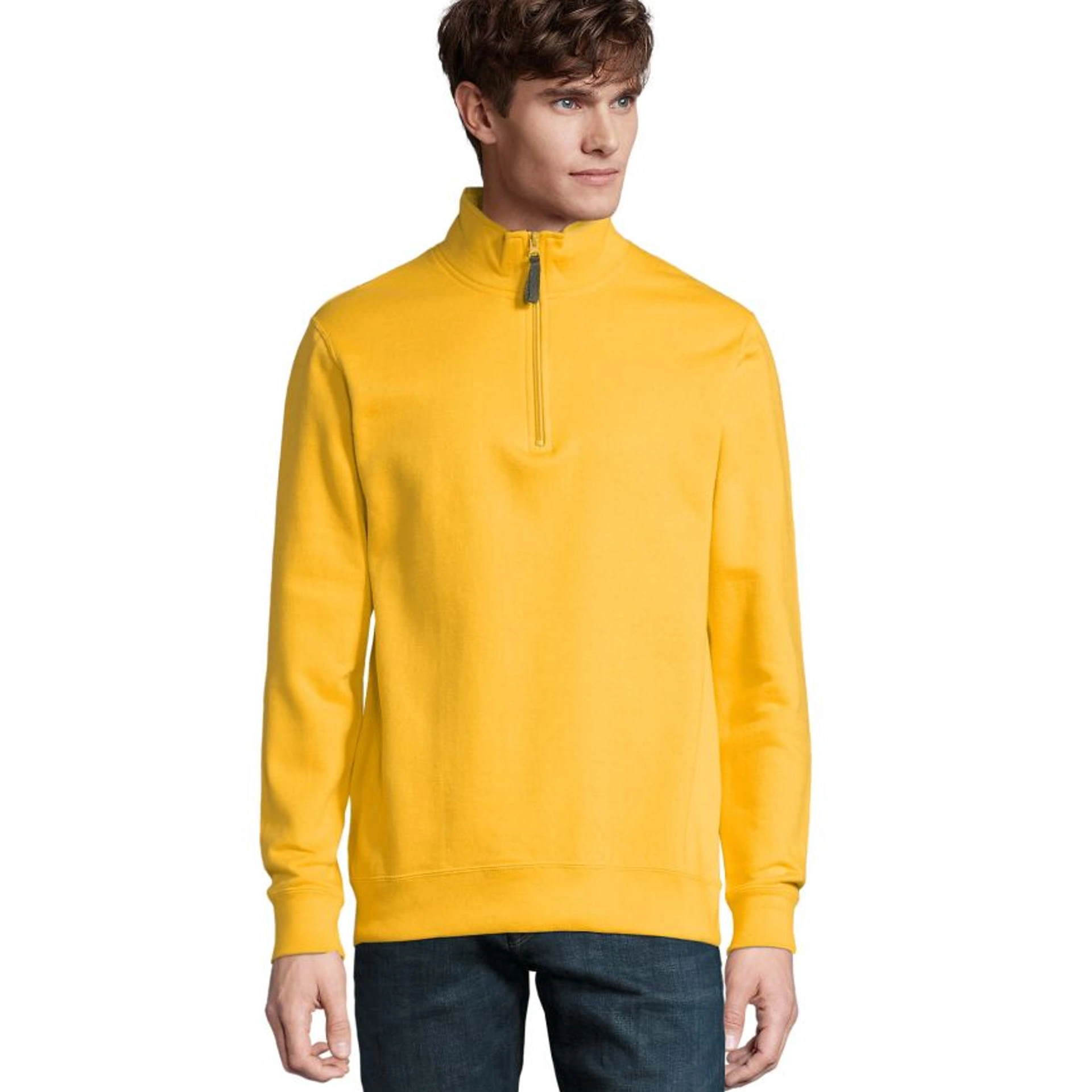Світшот з коміром стійкою SOL'S Stan - Жовтий / 3XL