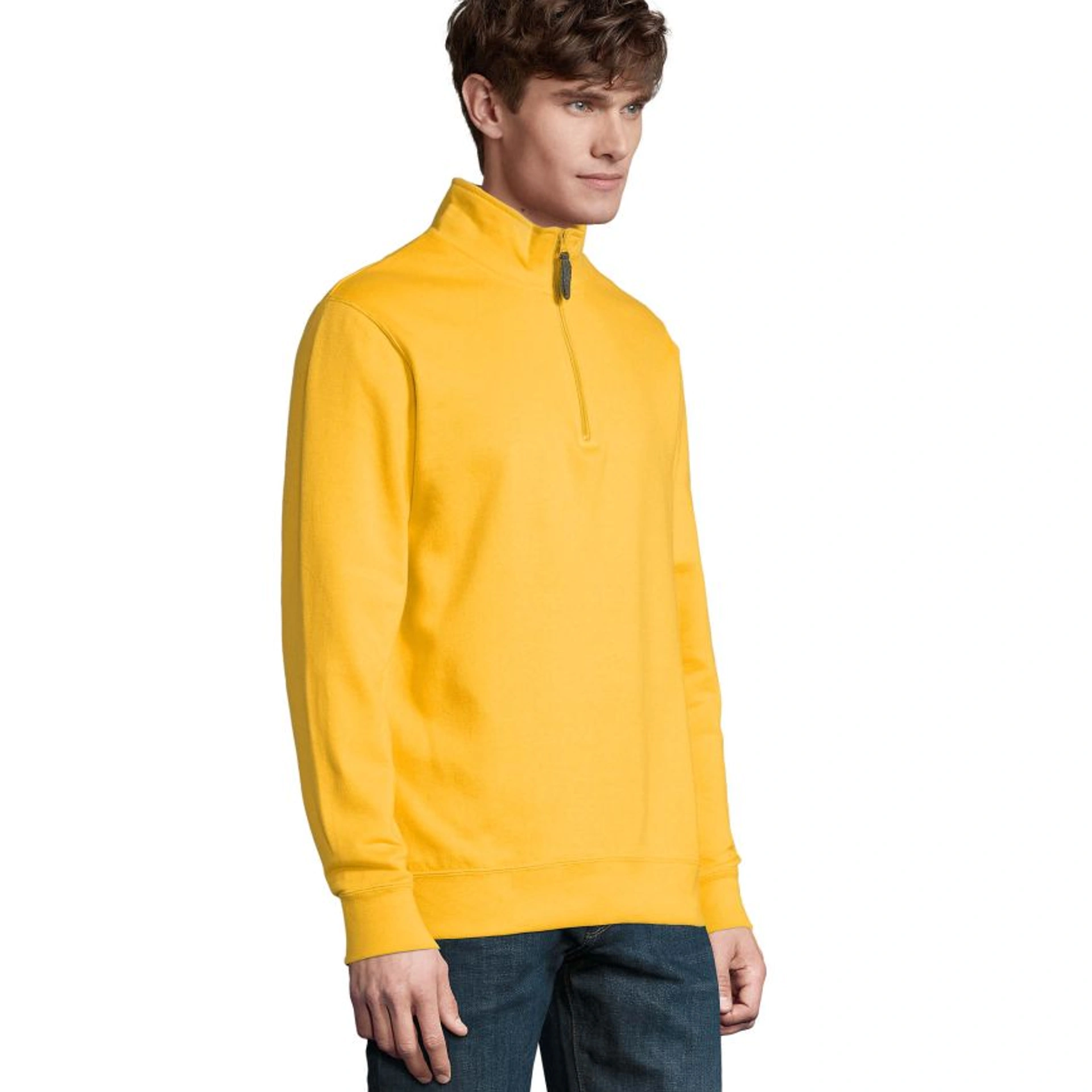 Світшот з коміром стійкою SOL'S Stan - Жовтий / 3XL
