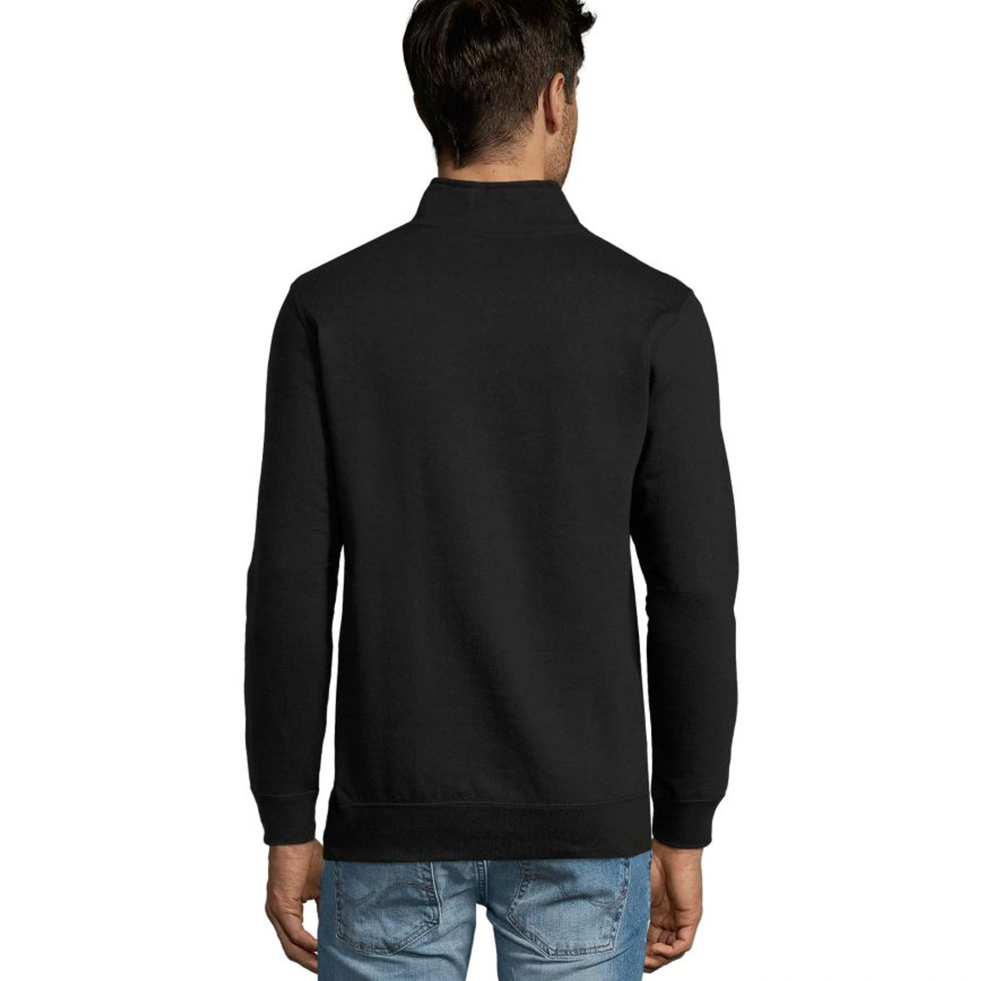 Світшот з коміром стійкою SOL'S Stan - Чорний / 3XL