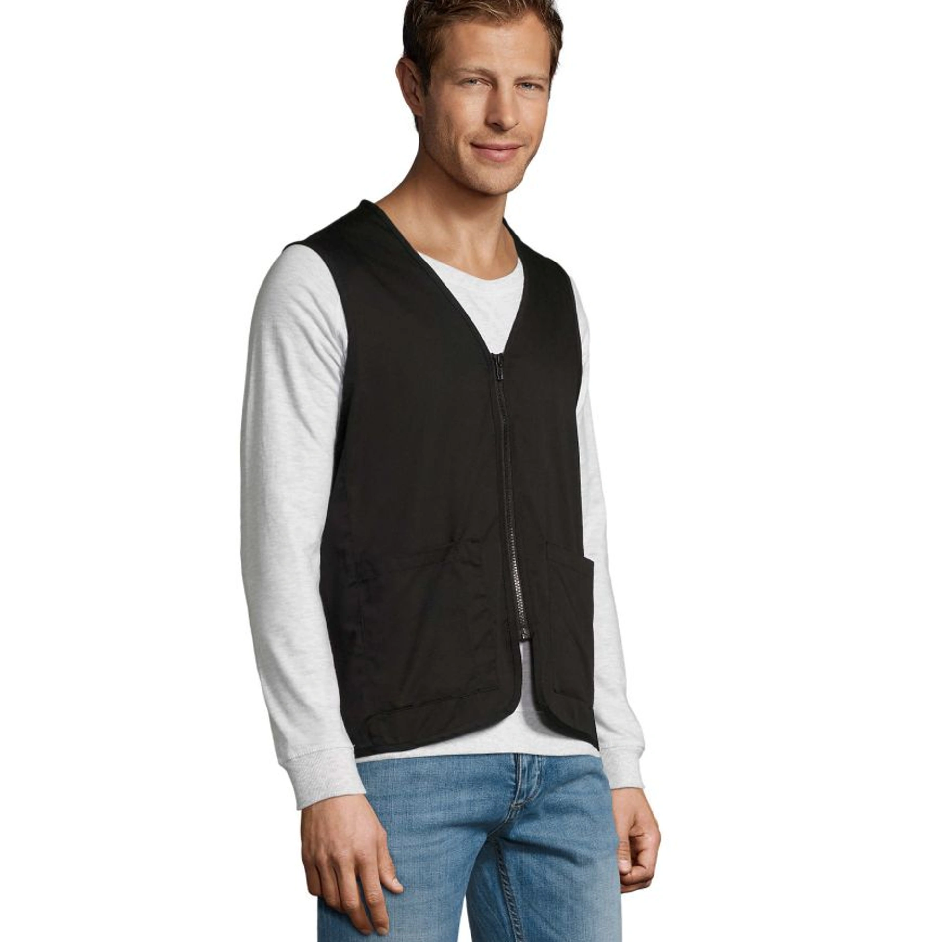 Жилет SOL'S Wallace - Чорний / 3XL