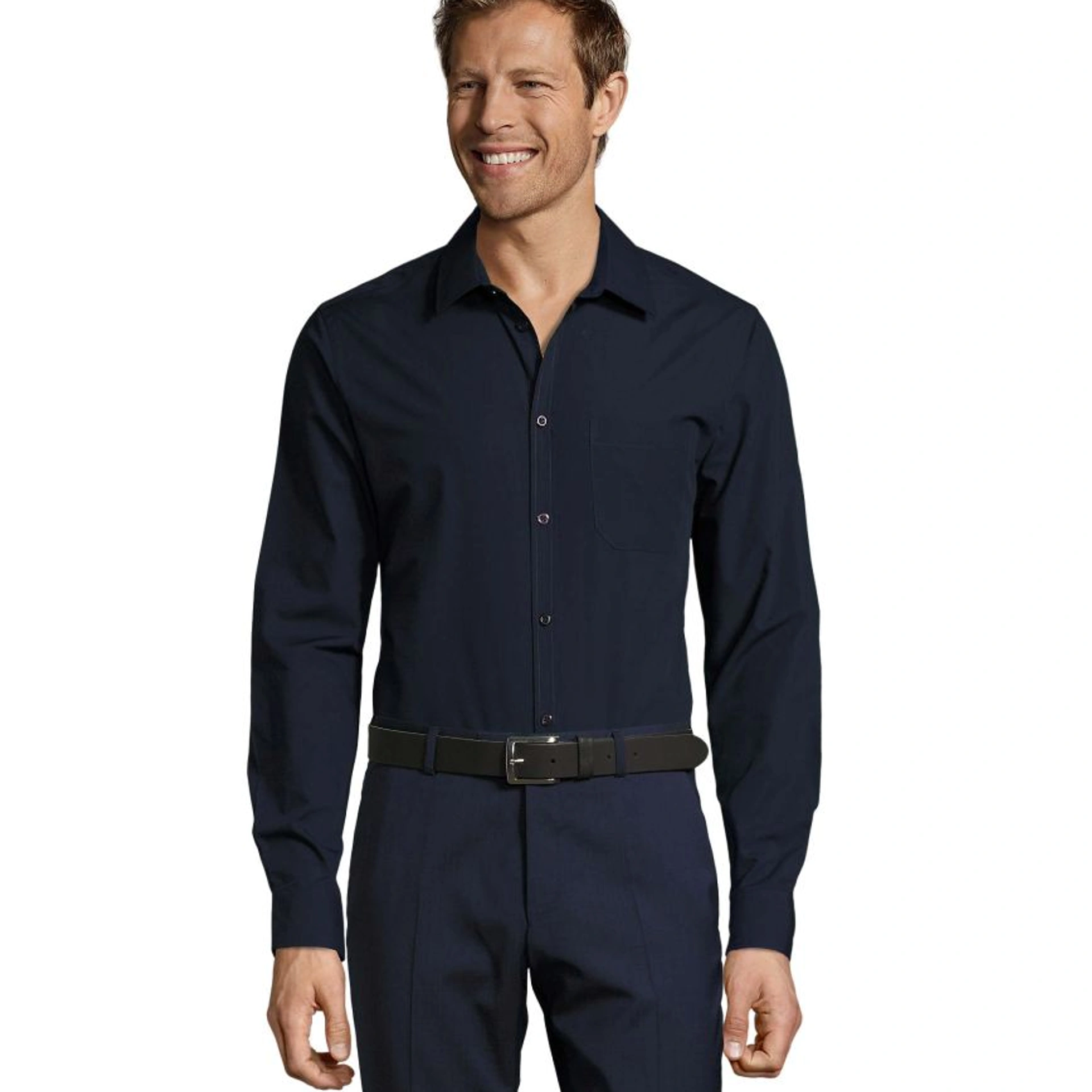 Сорочка SOL'S Baltimore fit - Темно-синій / 3XL