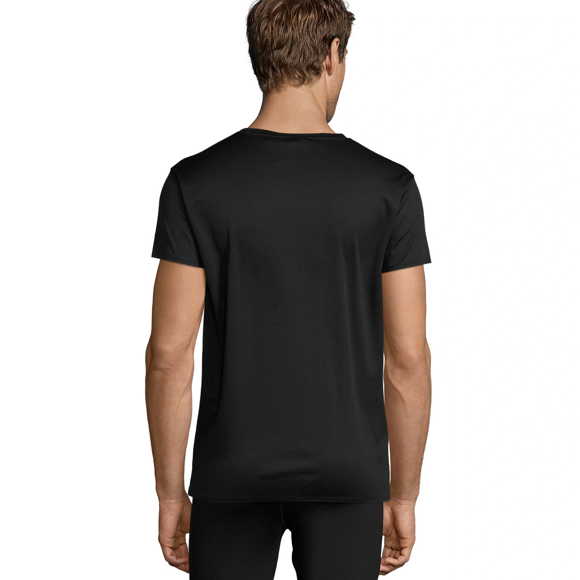 Футболка спортивна SOL'S Sprint - Чорний / 3XL