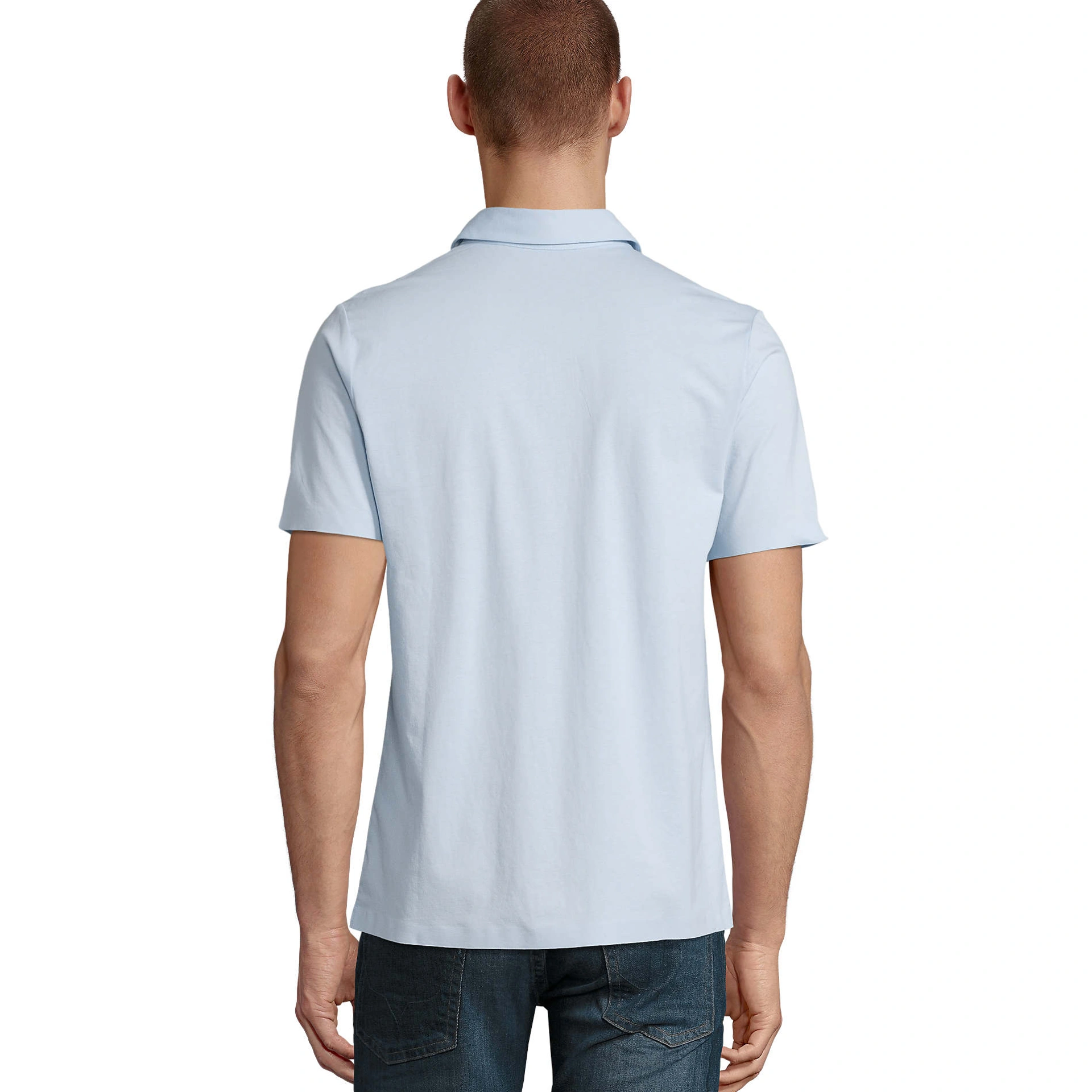 Футболка поло чоловіча NeoBlu Relax Oscar - Блідо-блакитний / 3XL