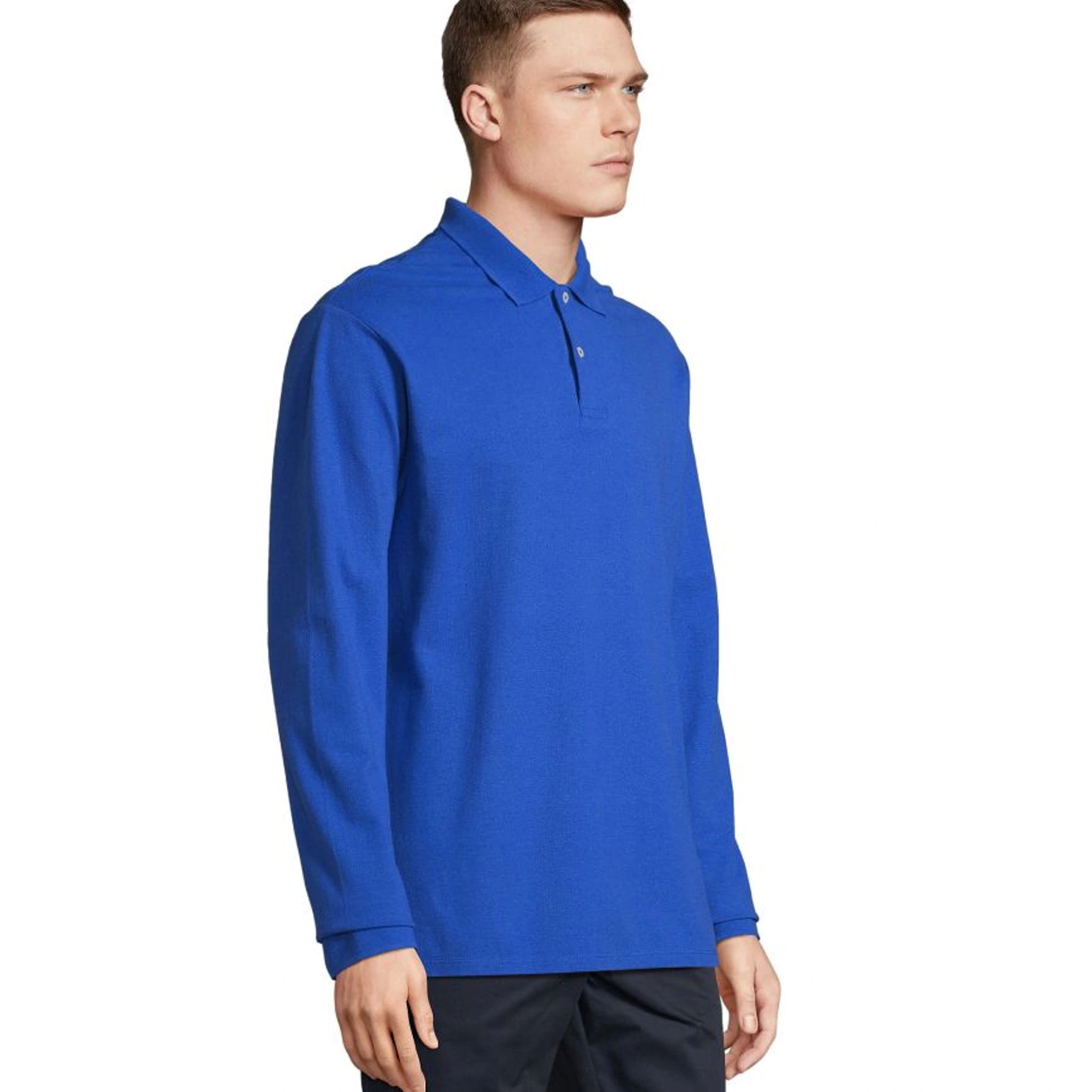 Лонгслів поло SOL’S Pacific LSL - Яскраво-синій / 3XL