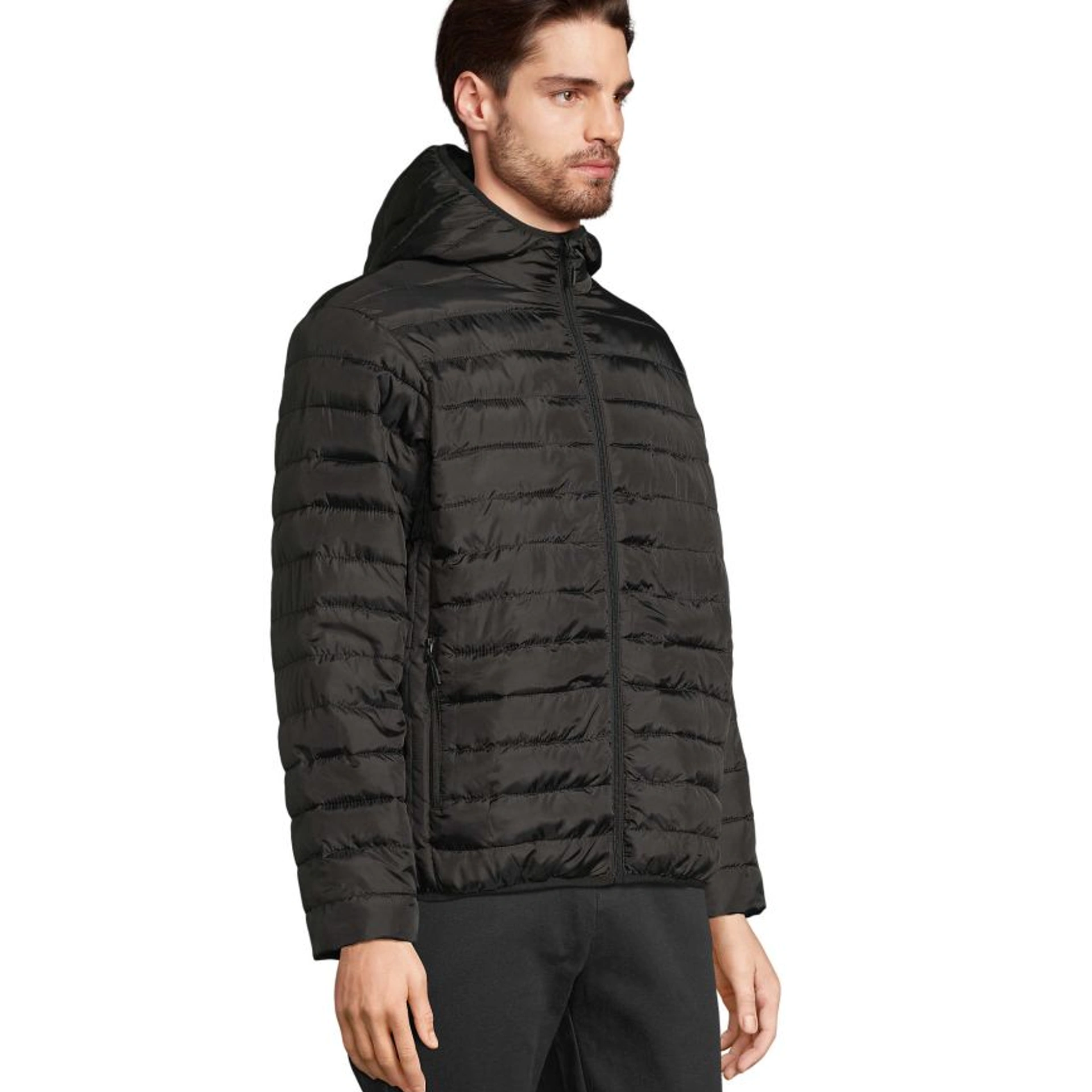 Куртка чоловіча SOL’S Stream Hooded - Чорний / 3XL