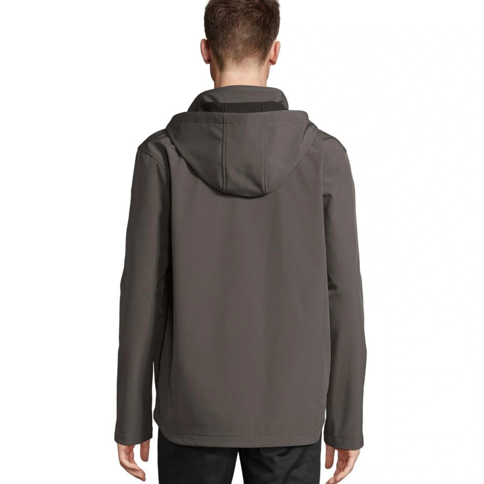 Куртка софтшел чоловіча SOL'S Race Hooded - Вугільно-сірий / 3XL