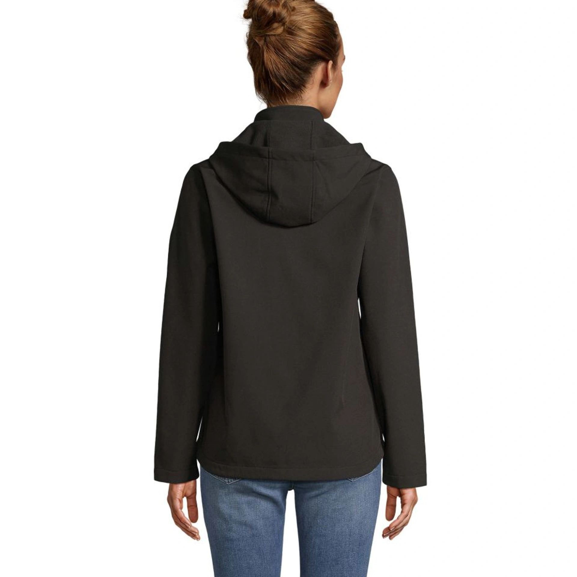 Куртка софтшел жіноча SOL'S Race Hooded - Чорний / 3XL