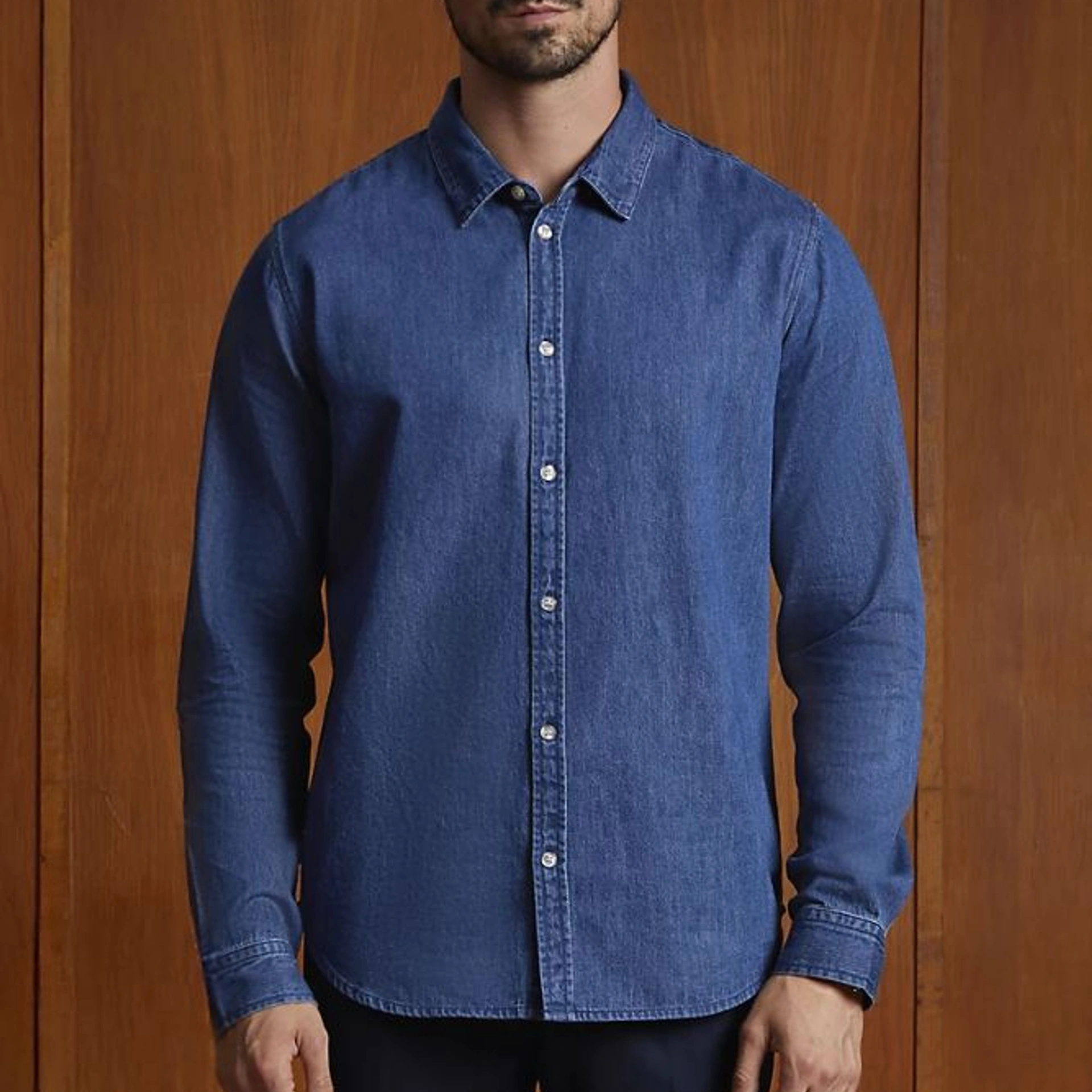 Сорочка чоловіча NeoBlu Bennett - Вінтажний блакитний / 3XL