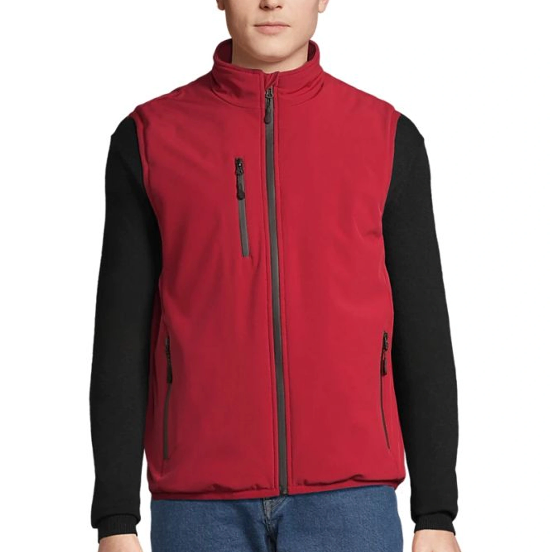 Жилет софтшел SOL’S Falcon Padded BW - Перцево-червоний / 3XL