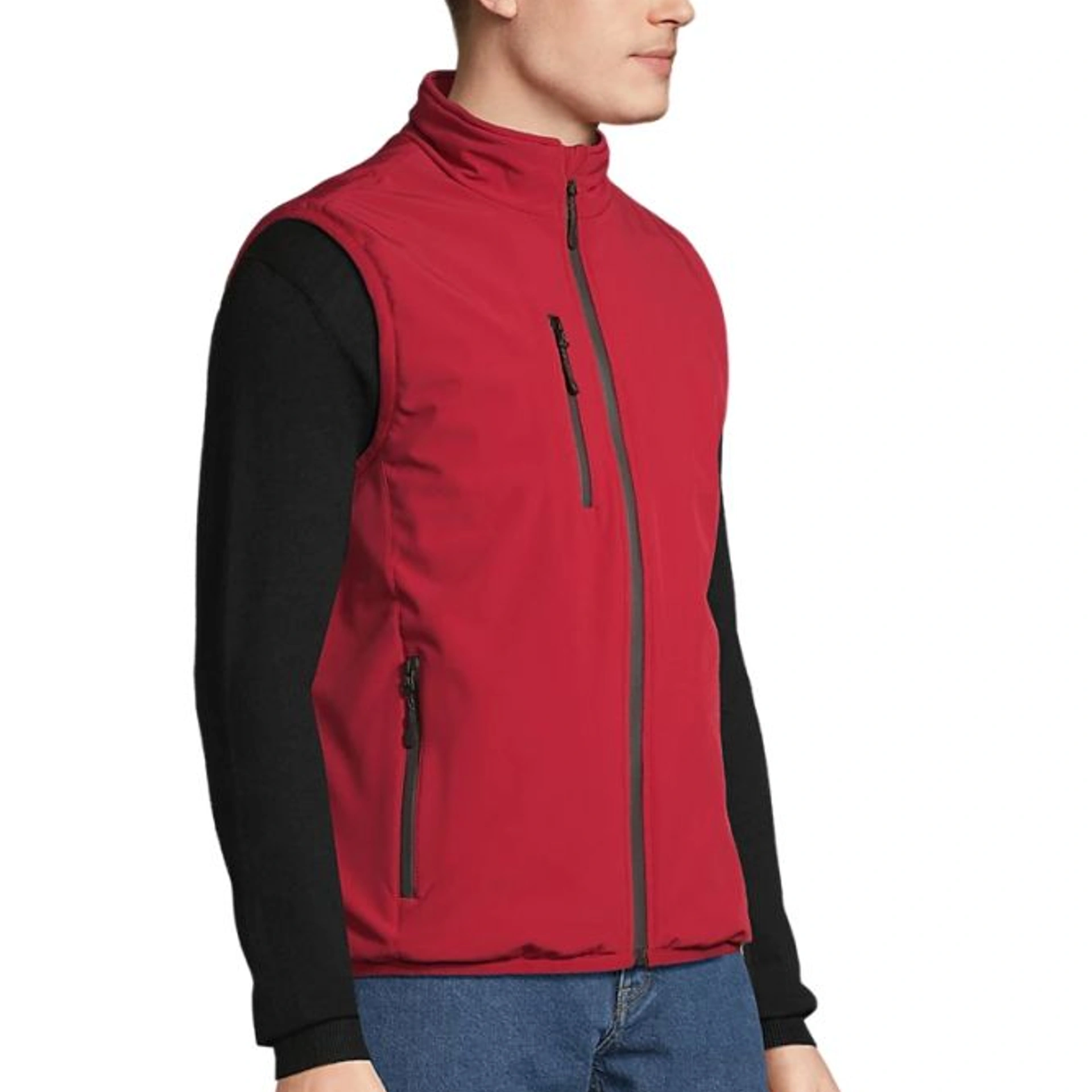 Жилет софтшел SOL’S Falcon Padded BW - Перцево-червоний / 3XL
