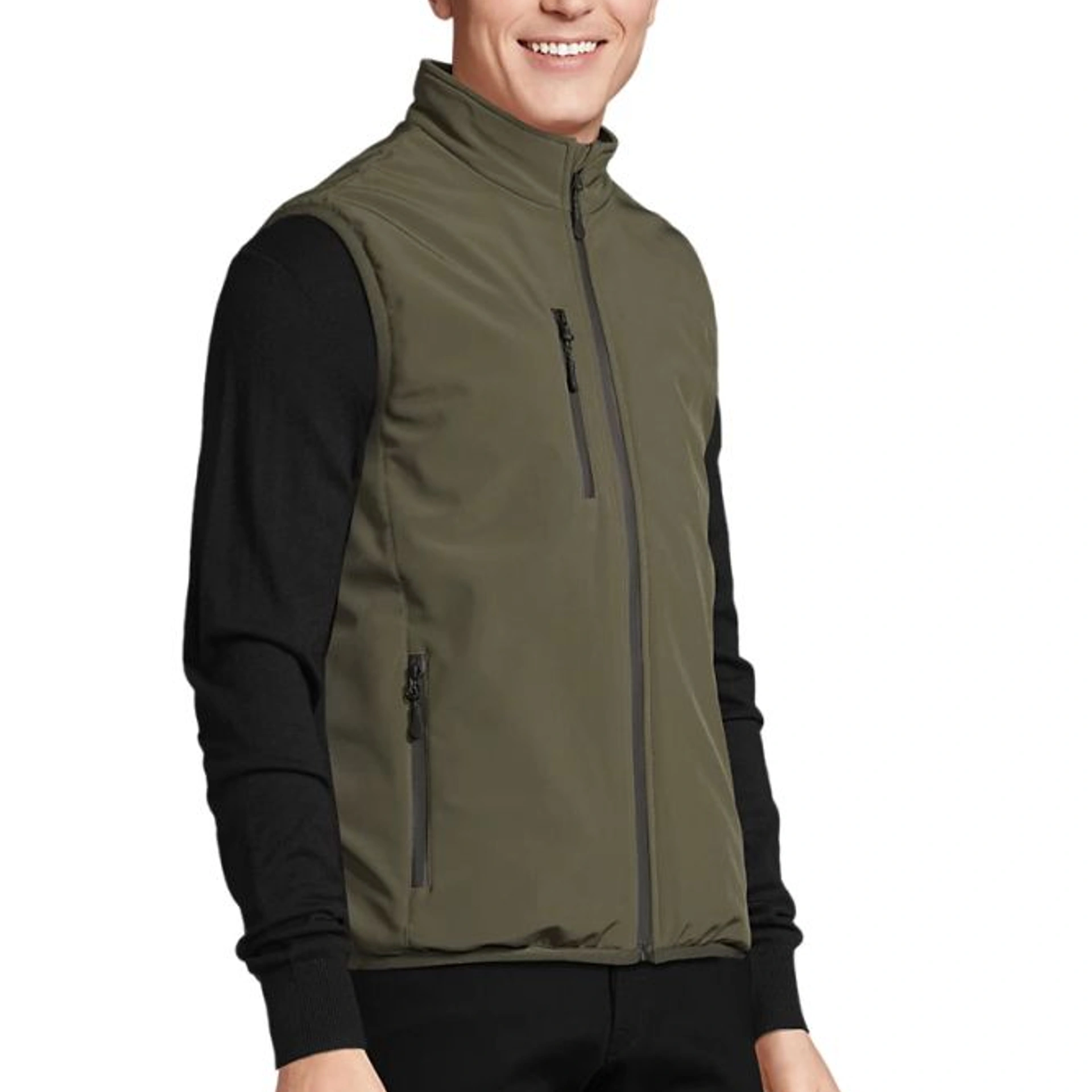 Жилет софтшел SOL’S Falcon Padded BW - Армійський / 3XL