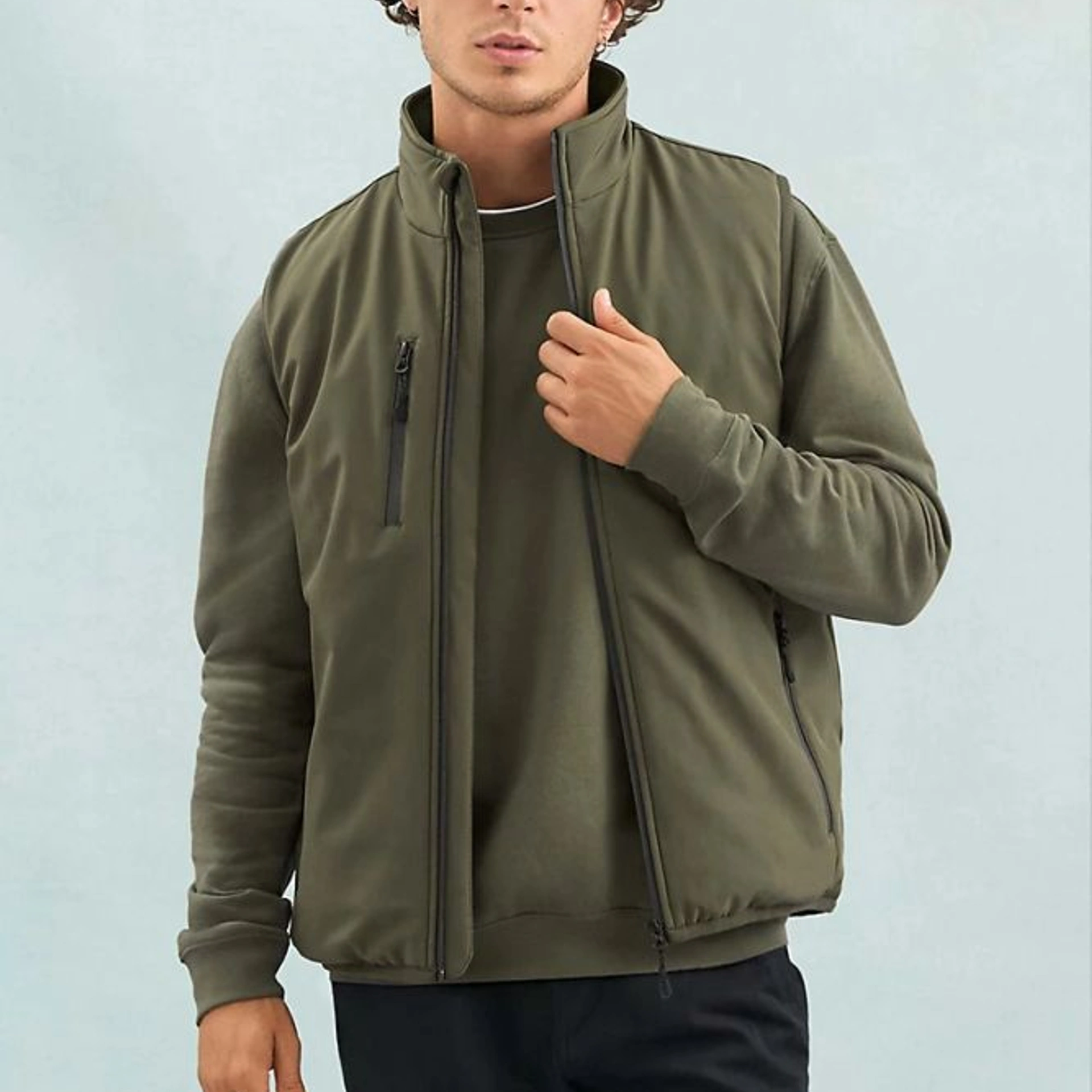 Жилет софтшел SOL’S Falcon Padded BW - Армійський / 3XL