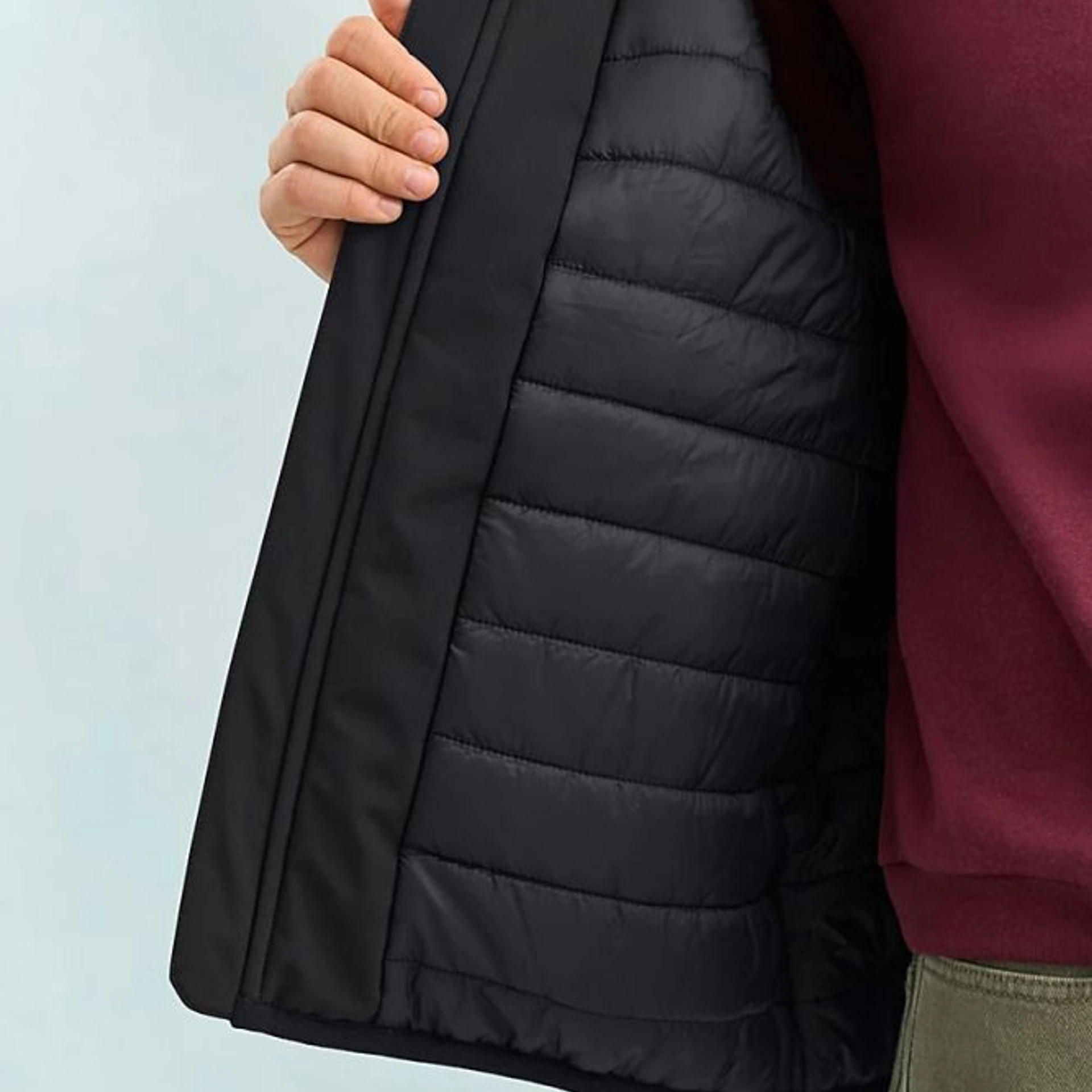 Жилет софтшел SOL’S Falcon Padded BW - Чорний / 3XL