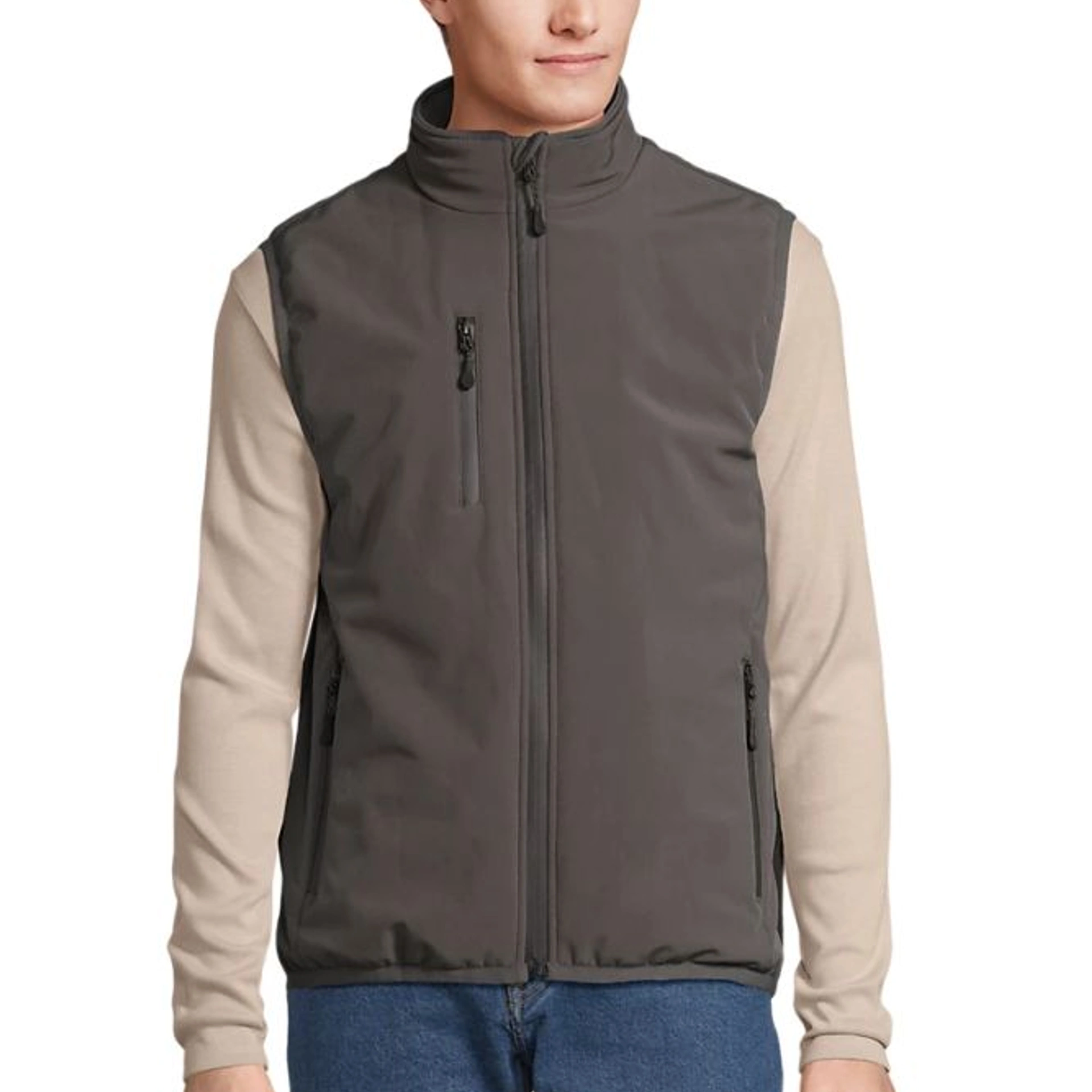 Жилет софтшел SOL’S Falcon Padded BW - Вугільно-сірий / 3XL