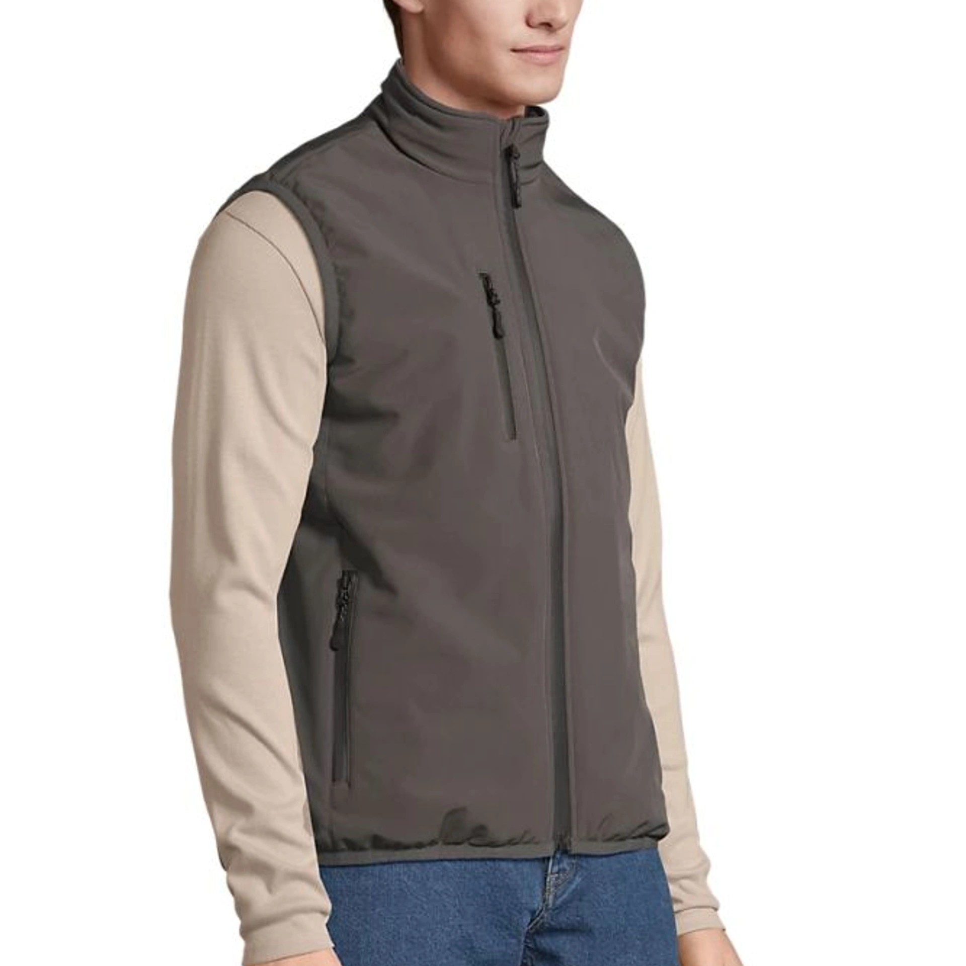 Жилет софтшел SOL’S Falcon Padded BW - Вугільно-сірий / 3XL
