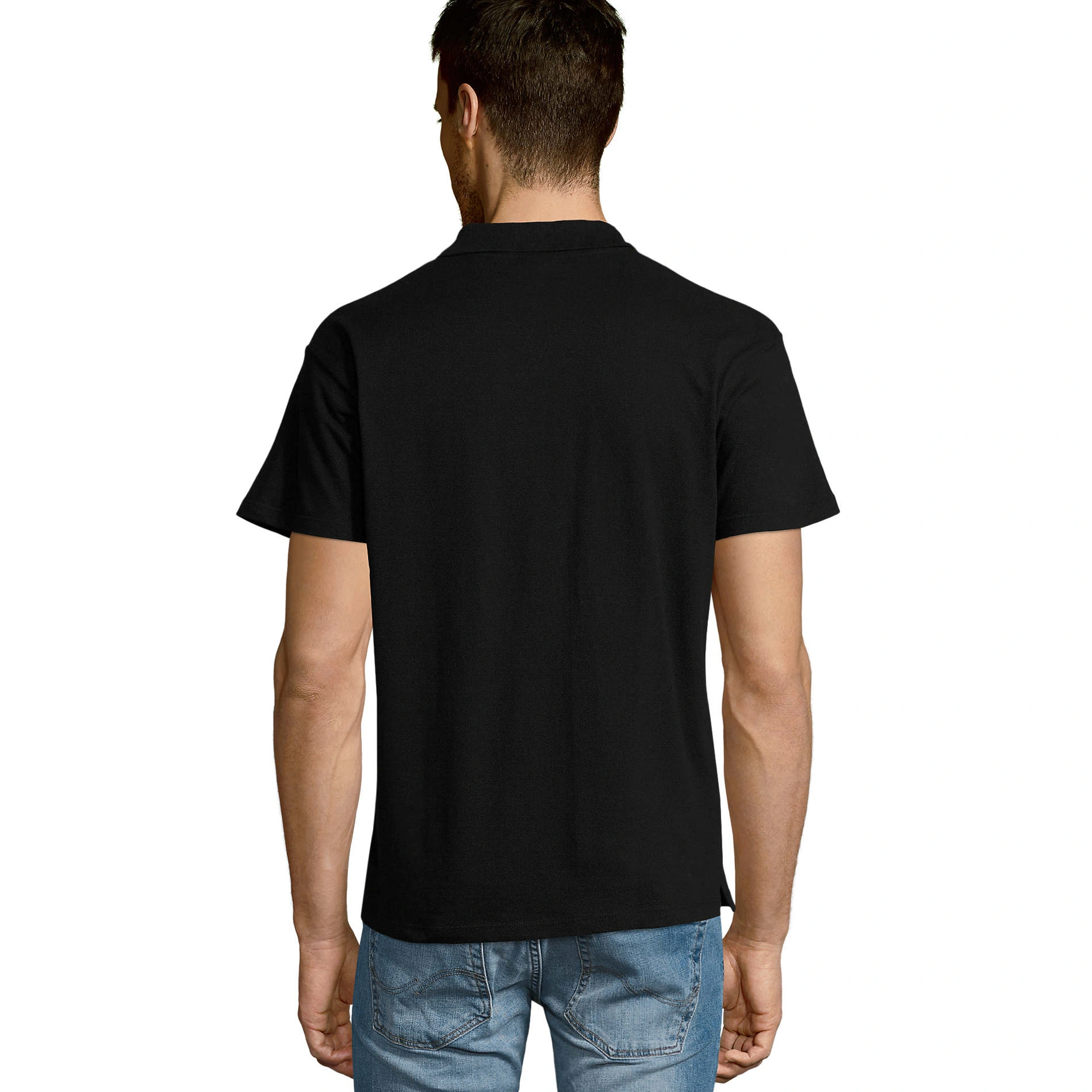 Футболка поло SOL'S Summer II - Чорний / 3XL