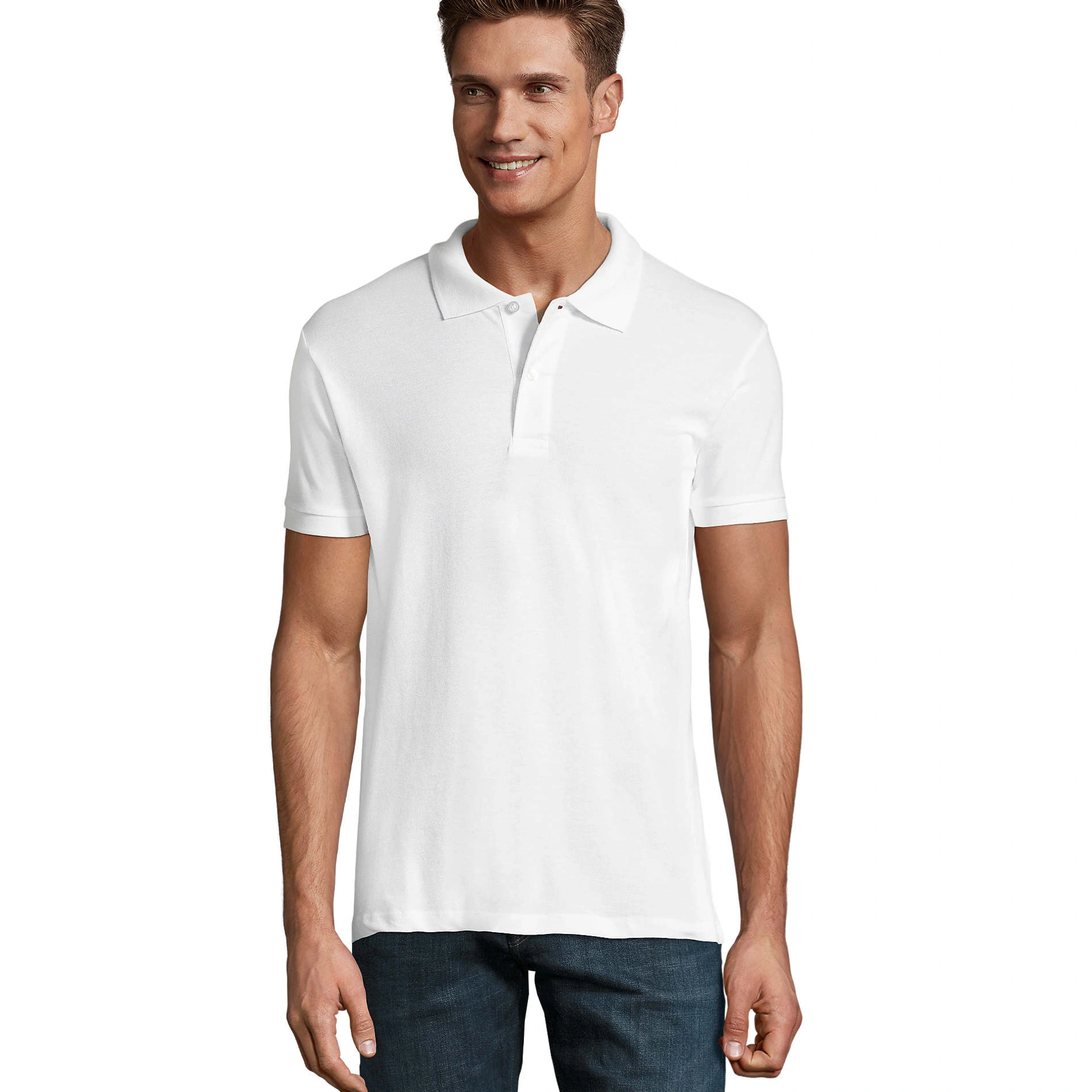 Футболка поло чоловіча SOL'S Perfect - Білий / 3XL