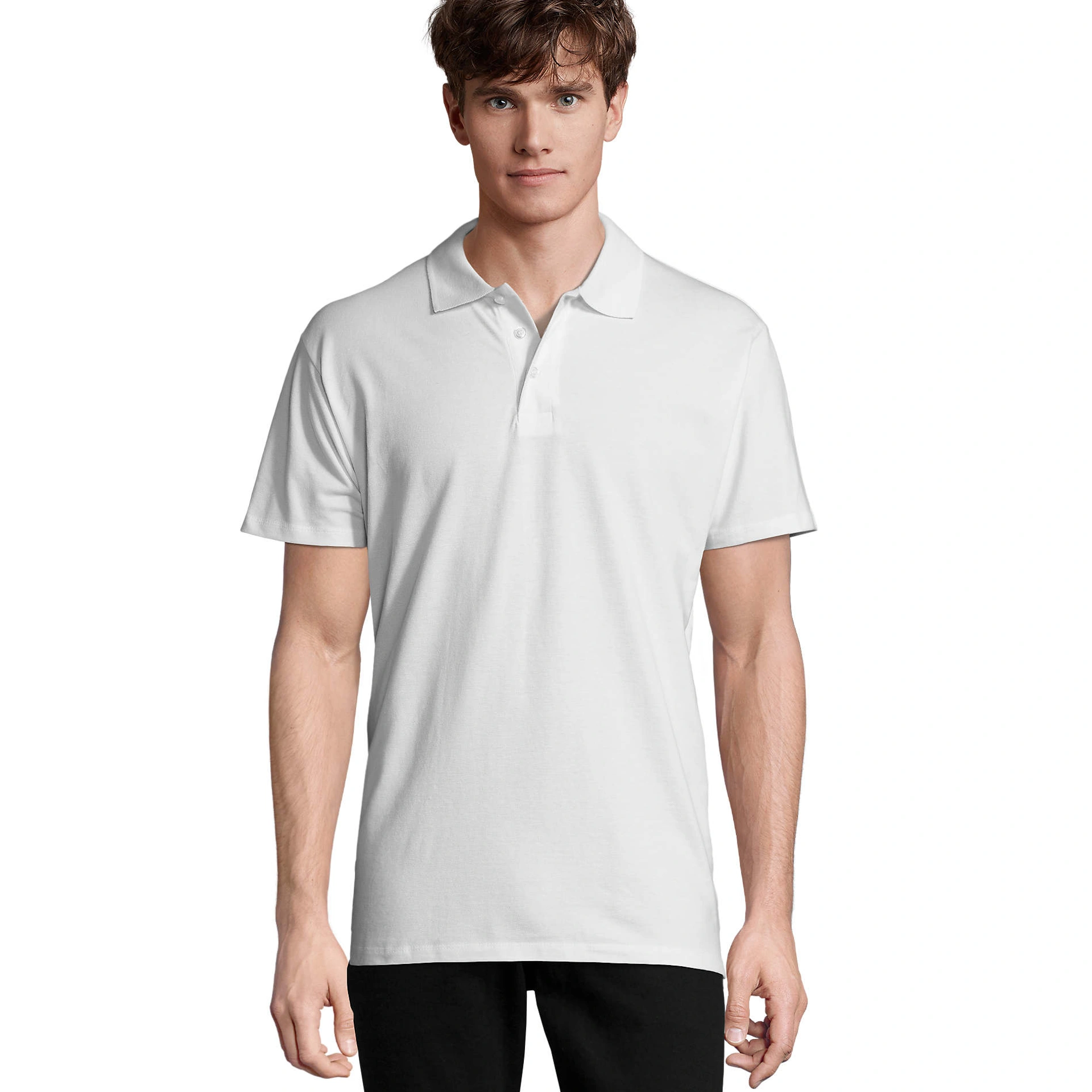 Футболка поло SOL'S Spring II - Білий / 3XL