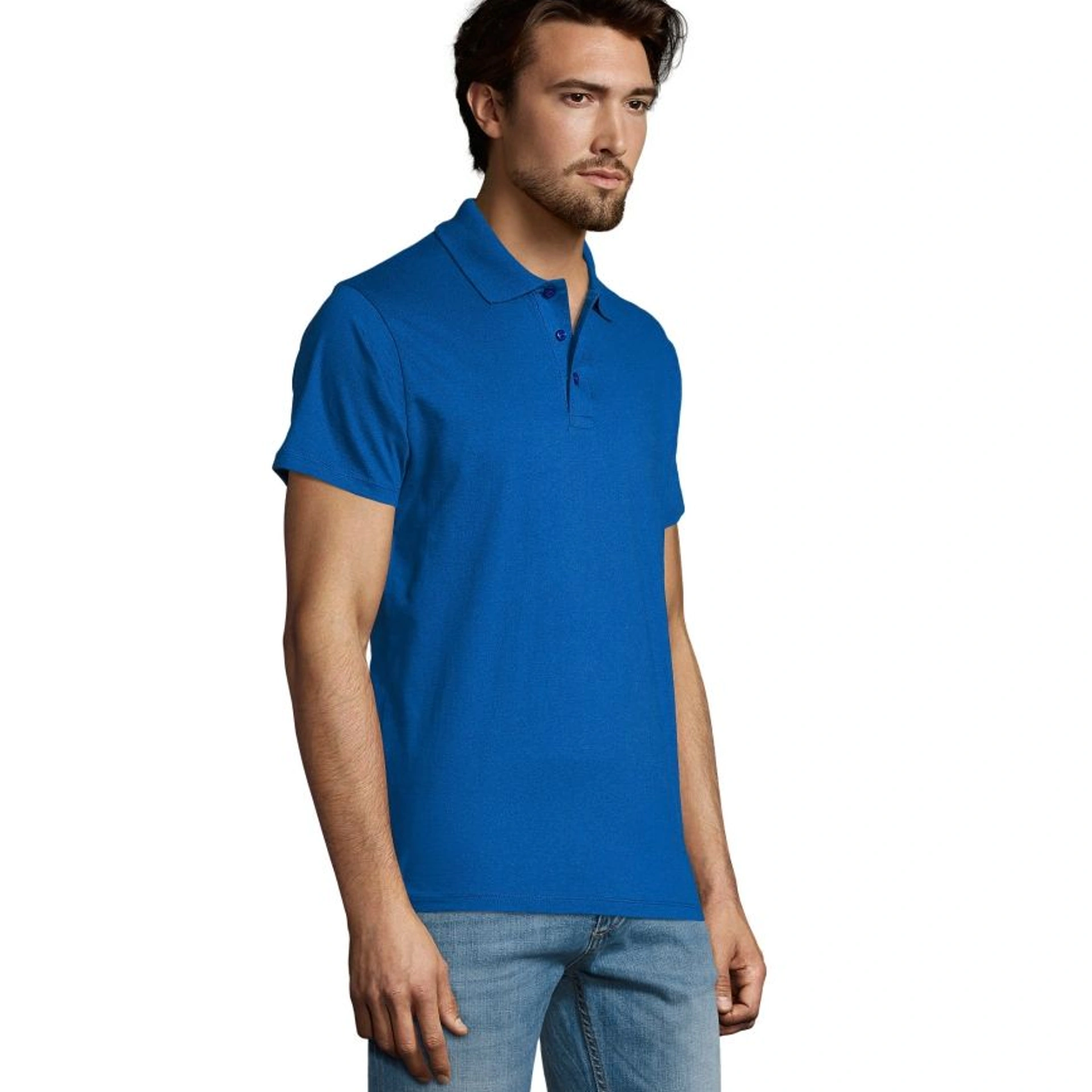 Футболка поло чоловіча SOL'S Prescott - Яскраво-синій / 3XL