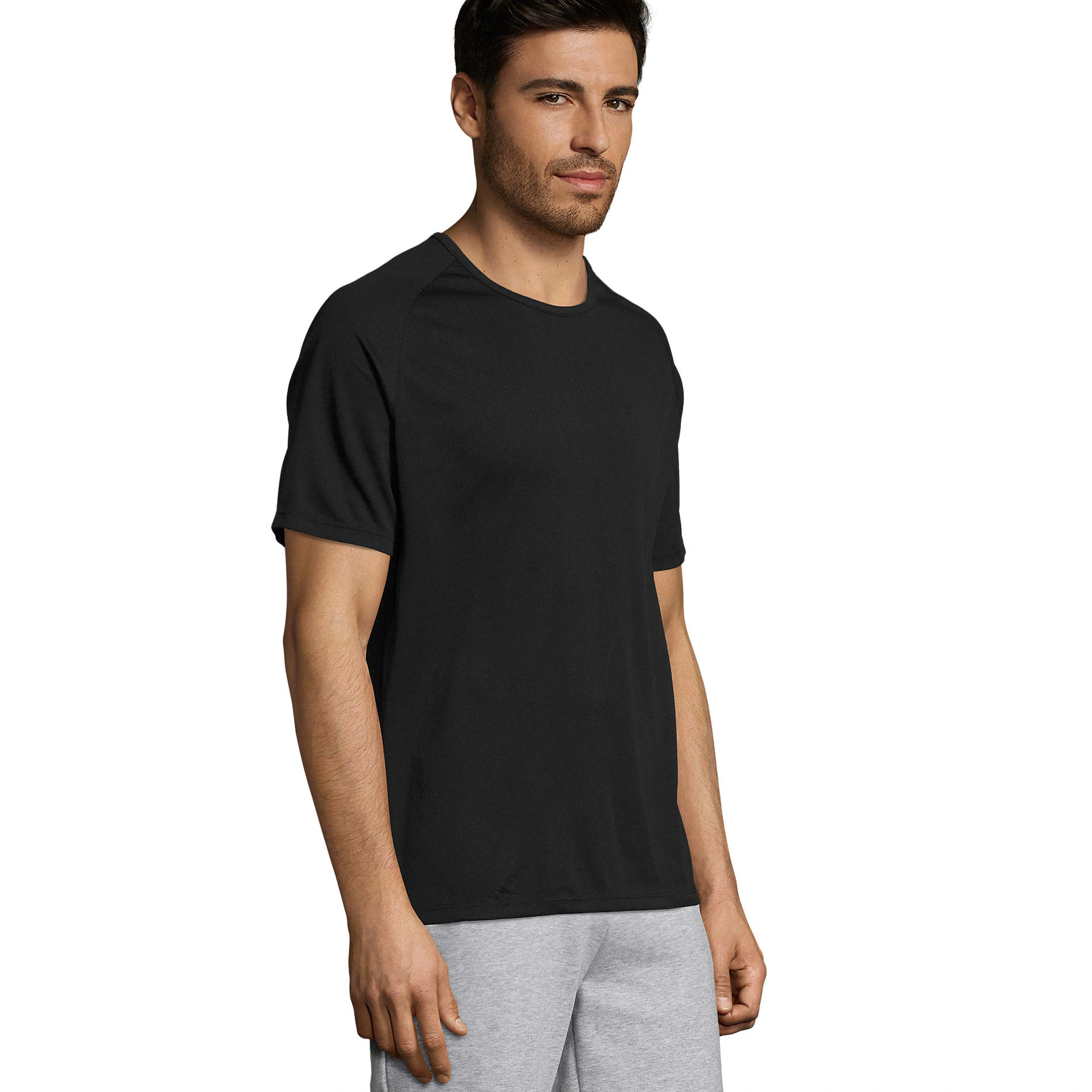 Футболка спортивна SOL'S Sporty - Чорний / 3XL