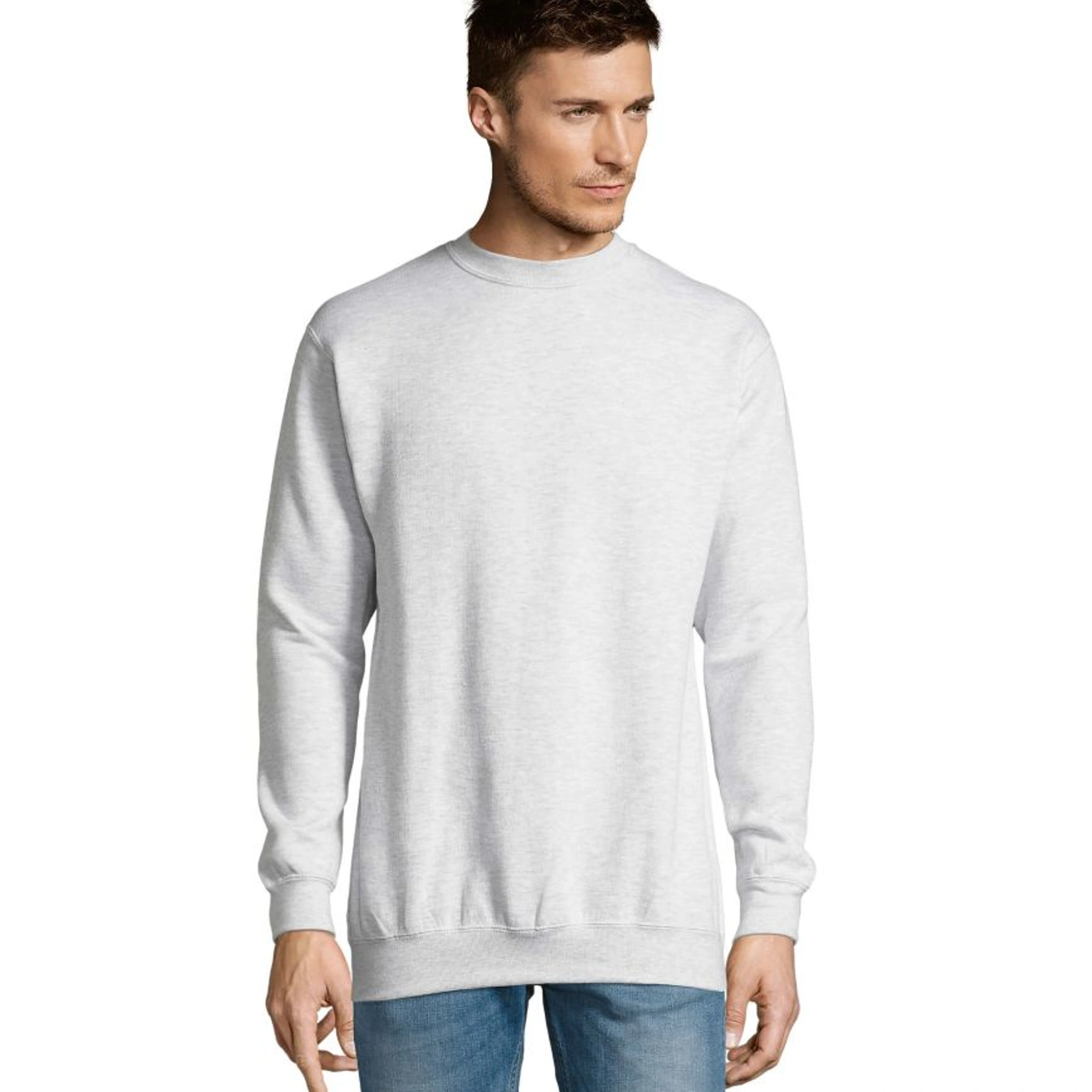 Світшот SOL'S New Supreme - Світло-сірий меланж / 3XL