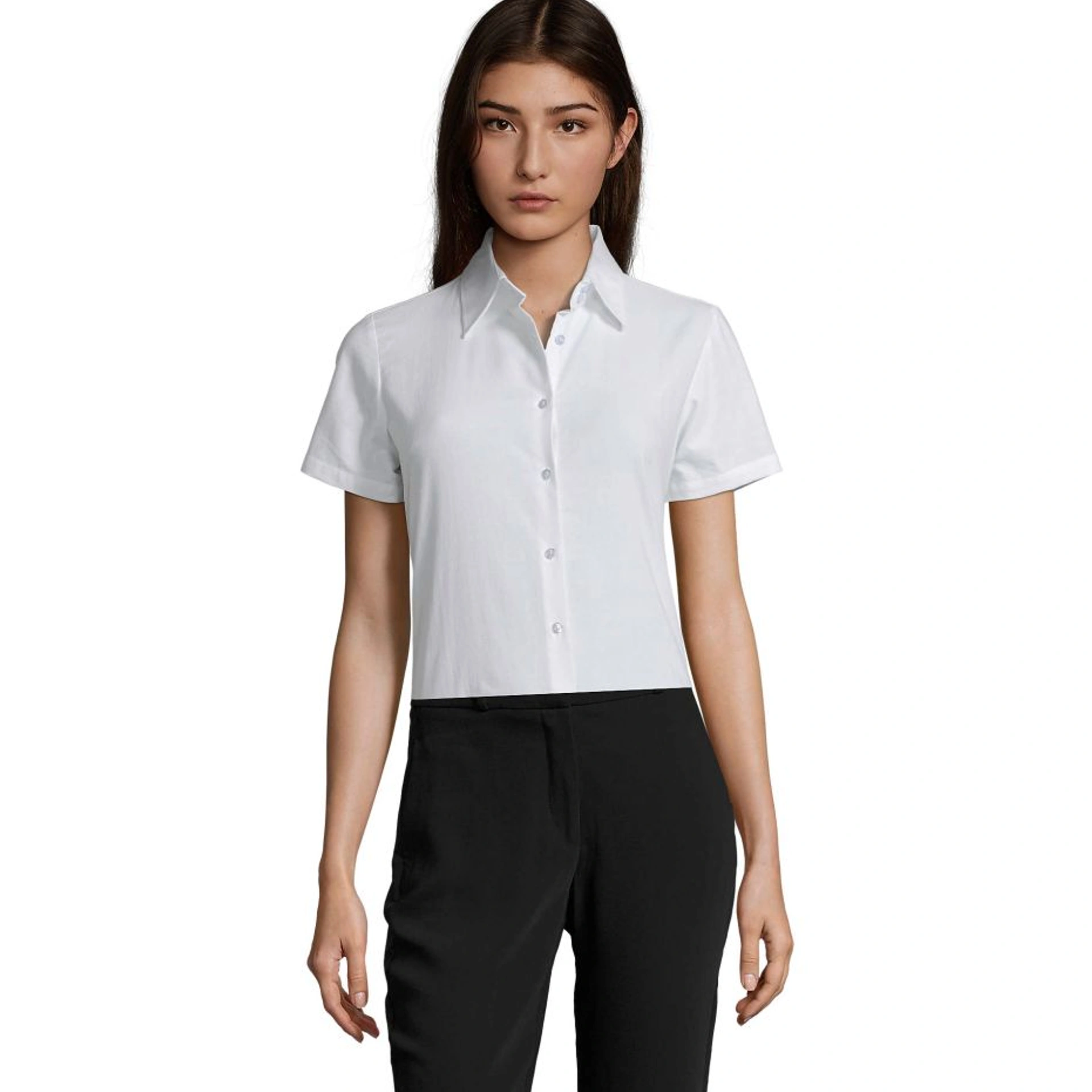 Сорочка жіноча SOL'S Elite Short Sleeve - Білий / 3XL