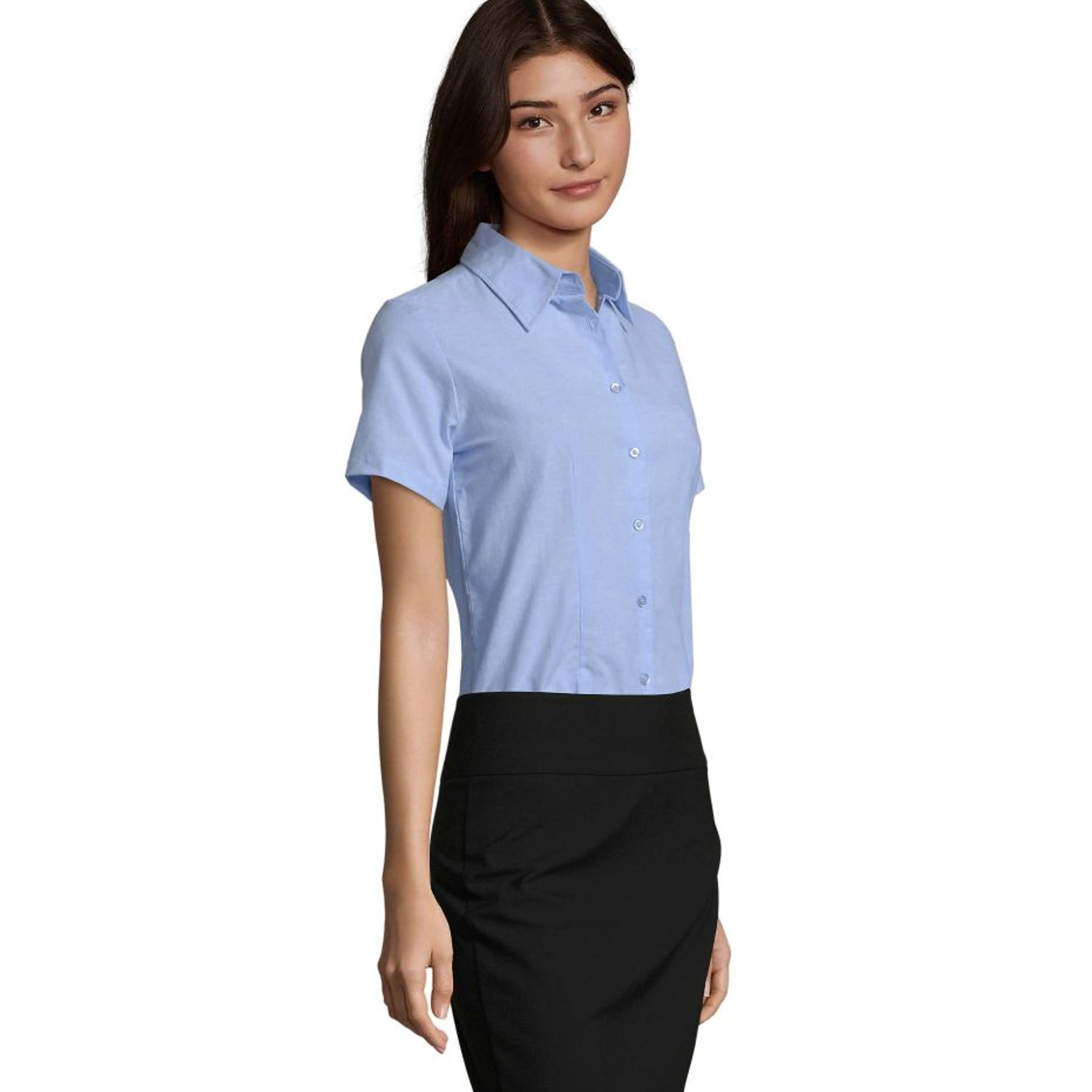 Сорочка жіноча SOL'S Elite Short Sleeve - Блакитний / 3XL