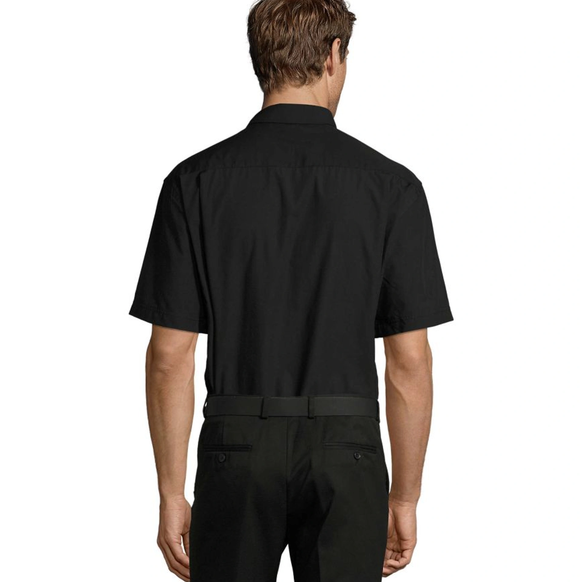 Сорочка чоловіча SOL'S Bristol Short Sleeve - Чорний / 3XL