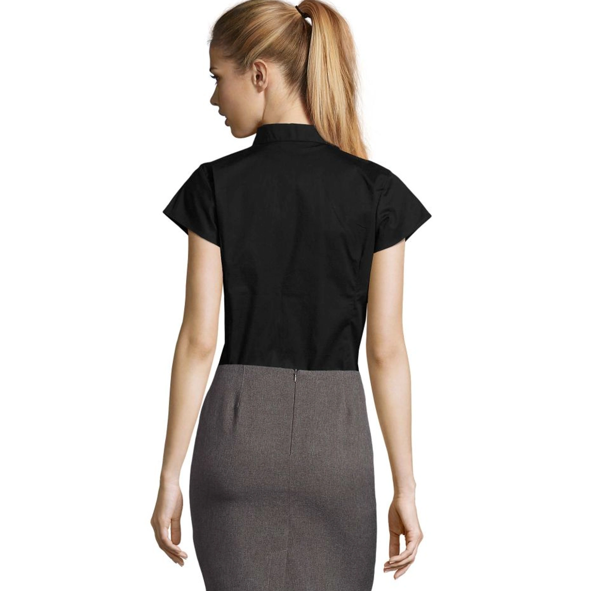 Сорочка жіноча SOL'S Excess Short Sleeve - Чорний / 3XL