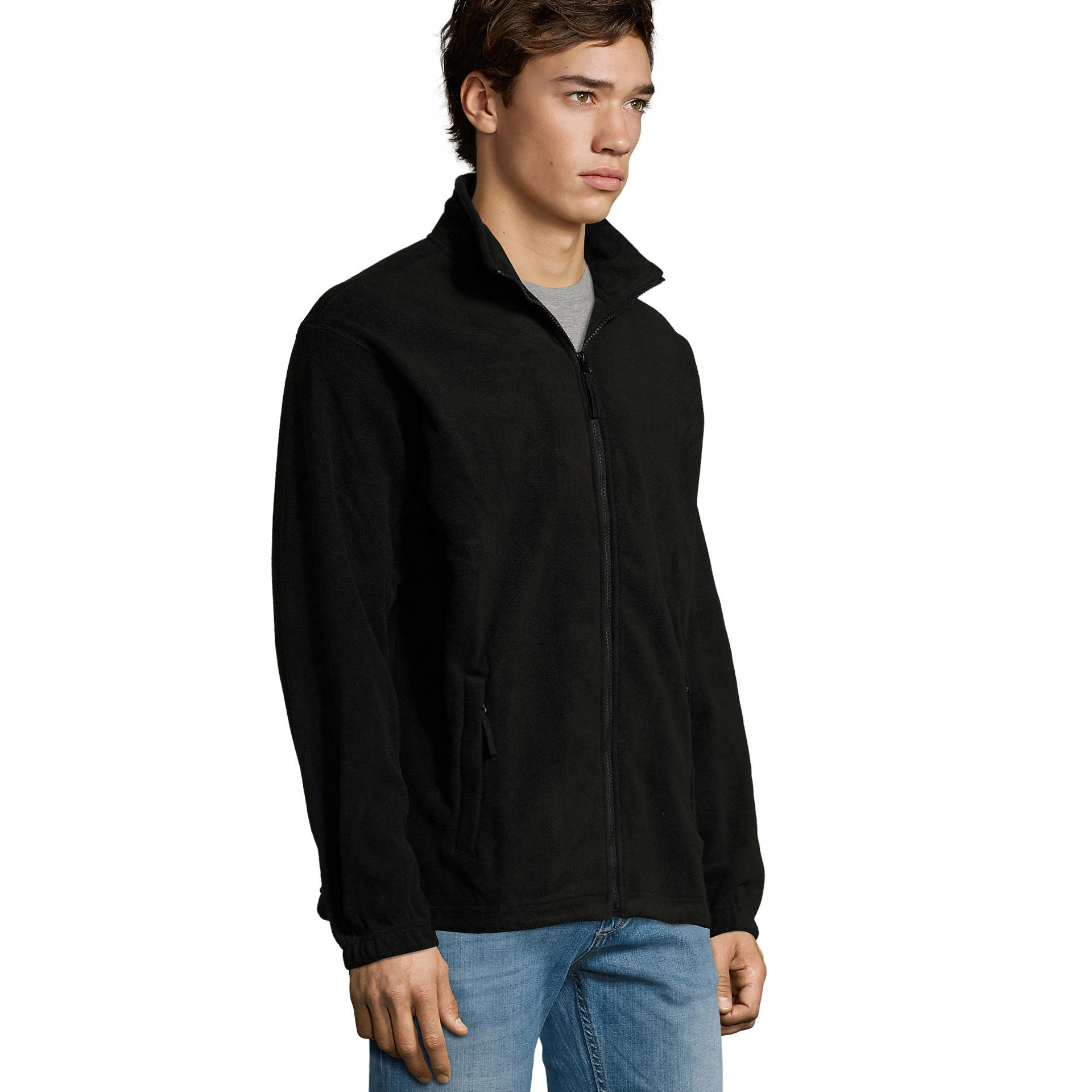 Куртка флісова чоловіча SOL'S North - Чорний / 3XL