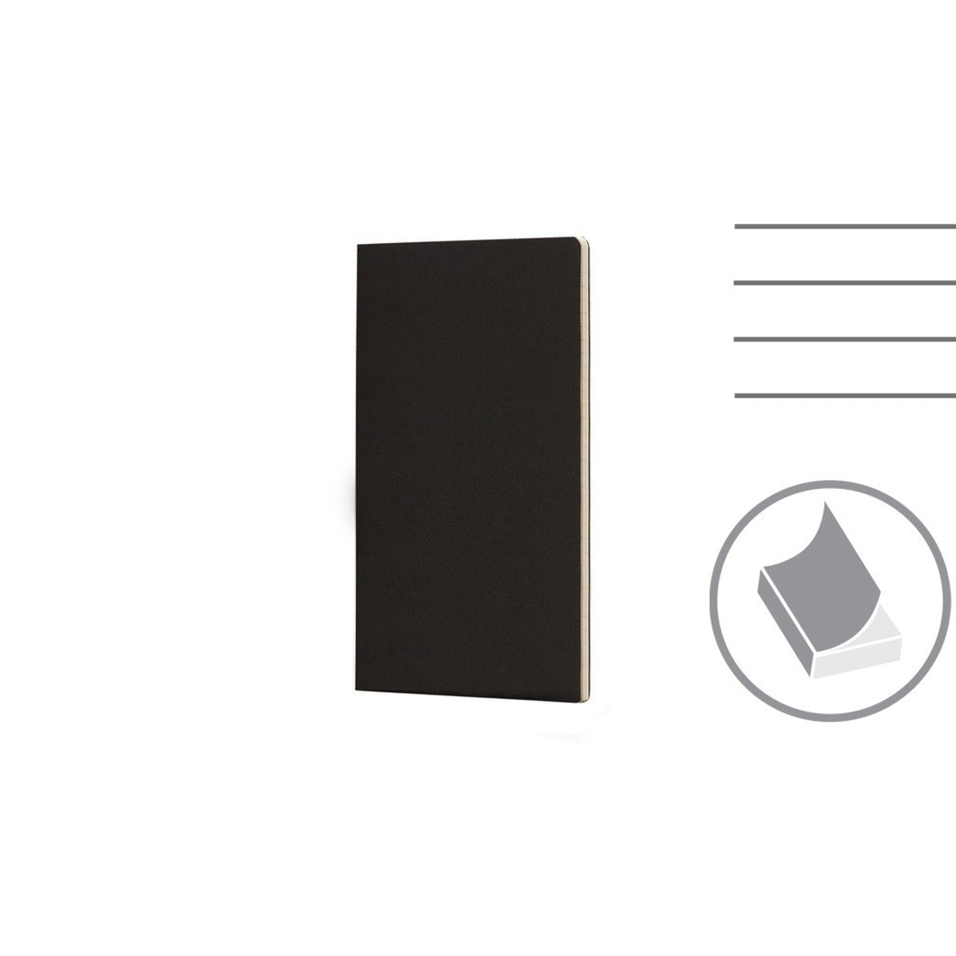 Блокнот в лінію А5 Voyager Moleskine Cahier Journal, м'яка обкладинка - Чорний