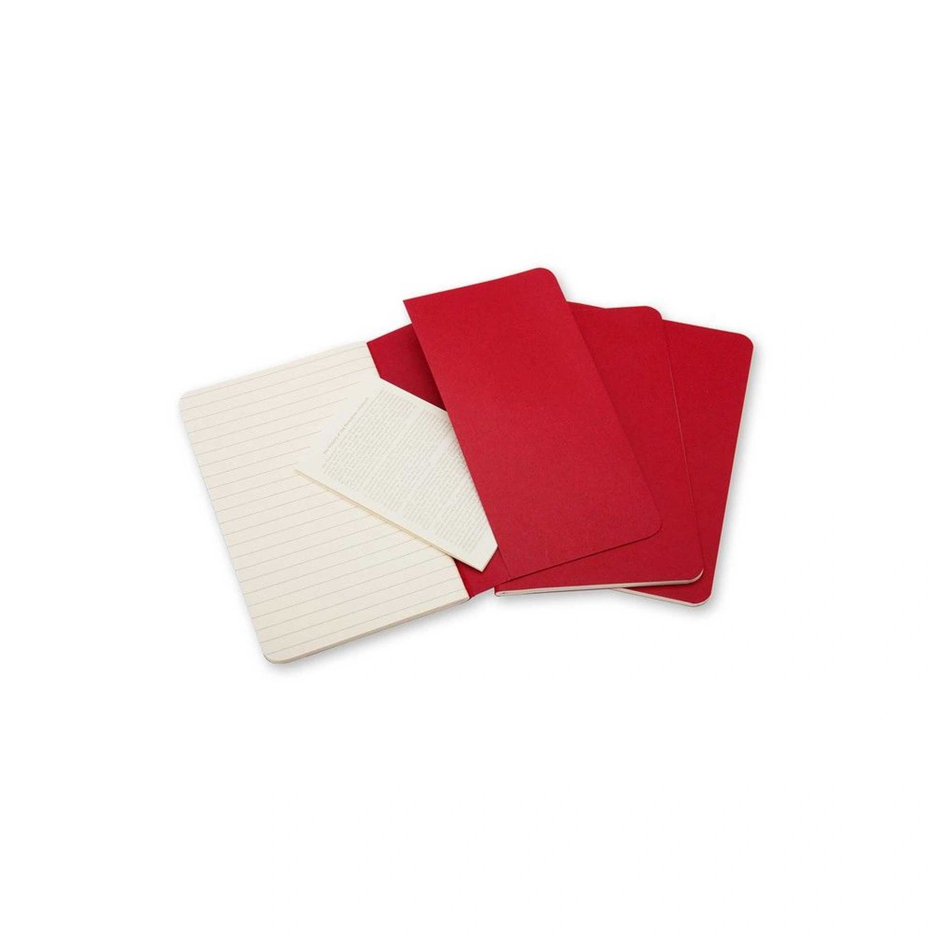 Блокнот в лінію А5 Voyager Moleskine Cahier Journal, м'яка обкладинка - Червоний